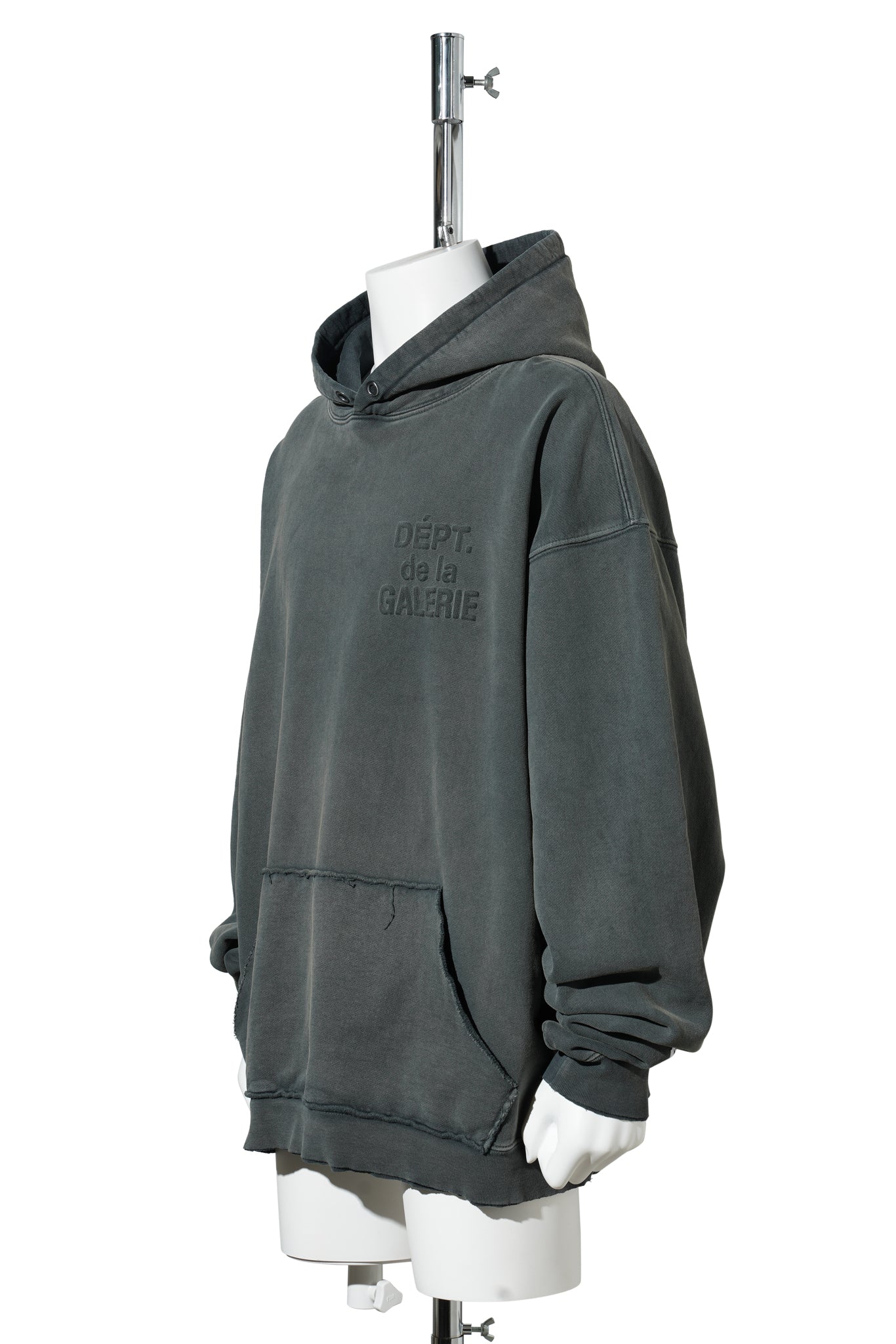 DEPT EMBOSSED HOODIE / GRAPHITE
