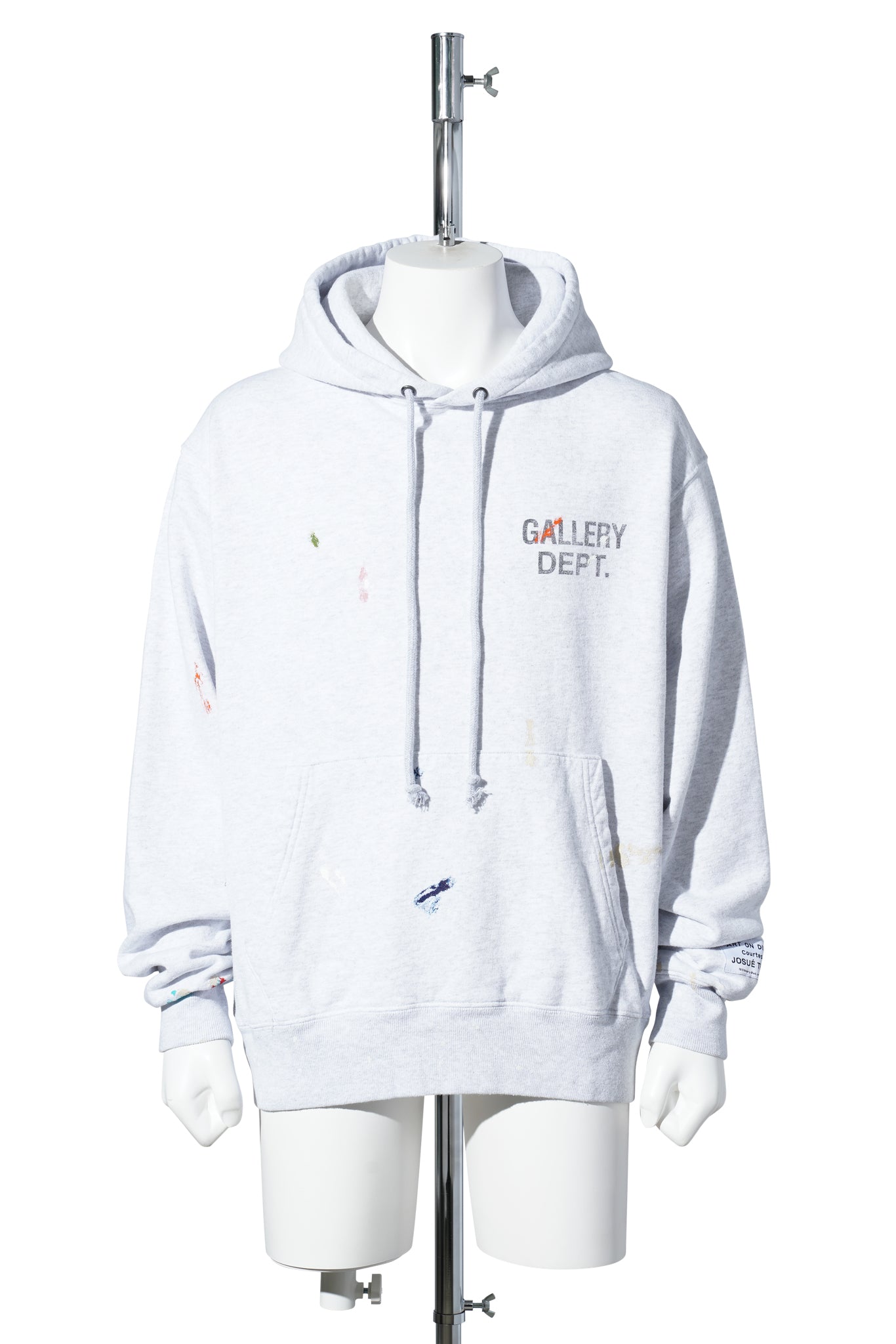 GD PAINT LOGO HOODIE / LIGHT HEATHER GREY