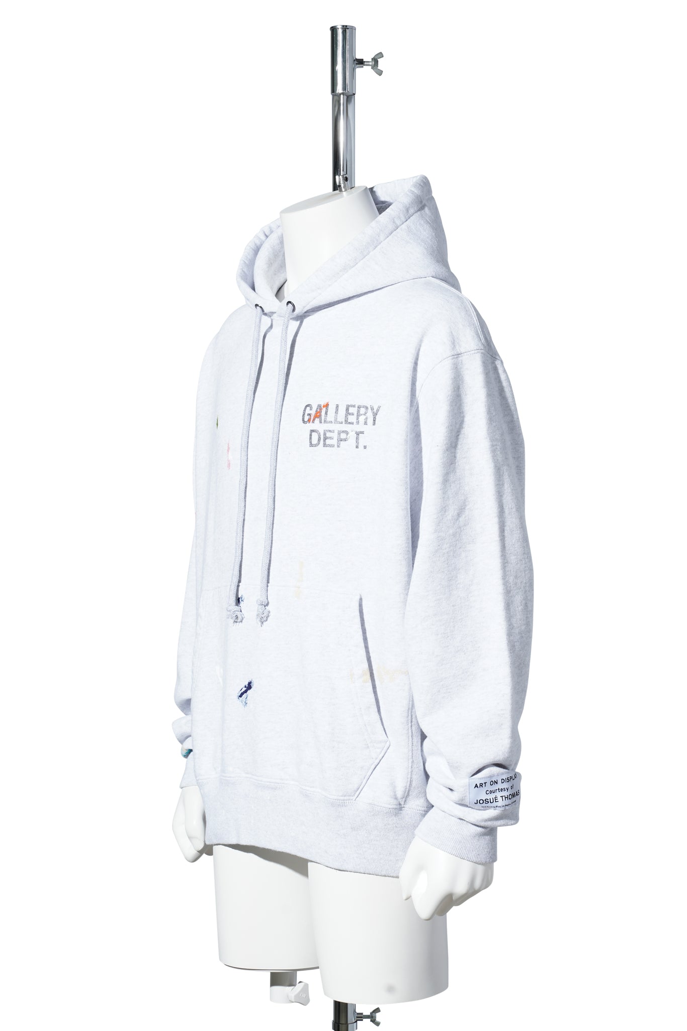 GD PAINT LOGO HOODIE / LIGHT HEATHER GREY
