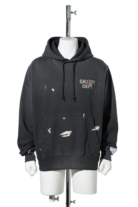 GD PAINT LOGO HOODIE / VINTAGE BLACK