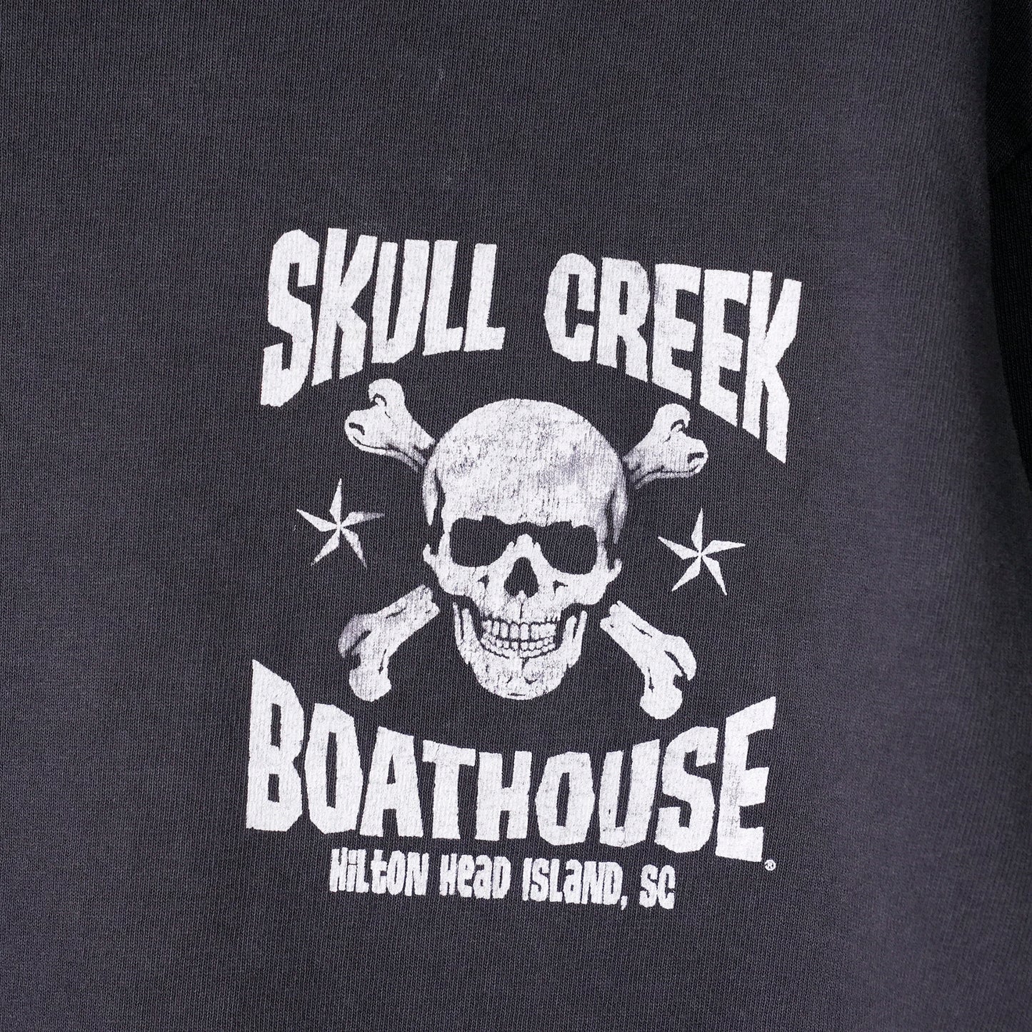 SKULL CREEK L S TEE / VBLK