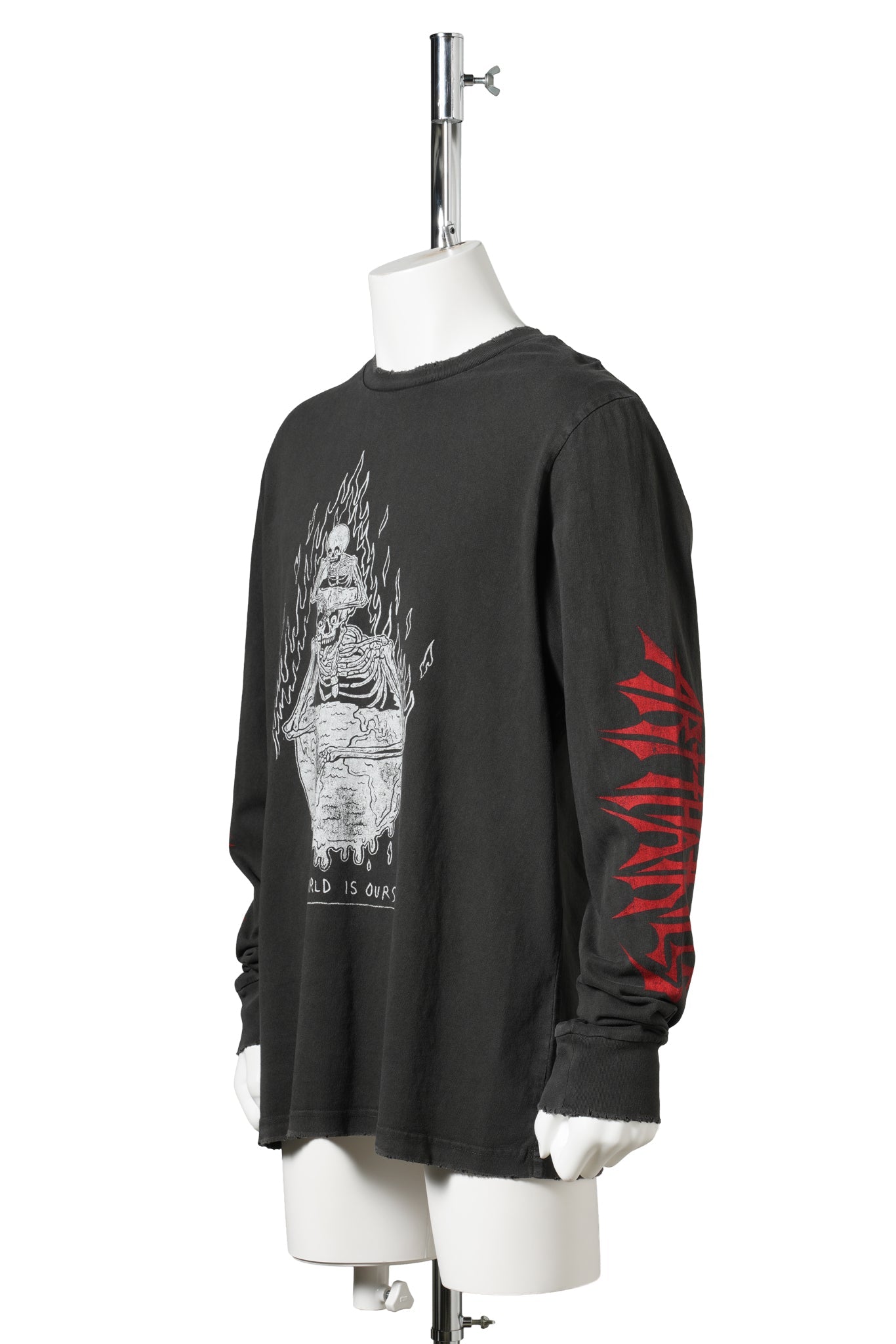 THE WORLD IS OURS L/S / VINTAGE BLACK