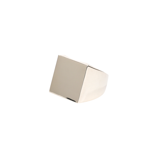 SQUARE RING LARGE / SILVER