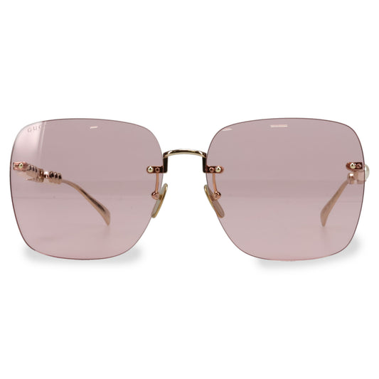 SUNGLASS / GOLD/GOLD/PINK