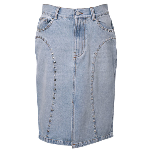 LUNA MIDI SKIRT / BLUE