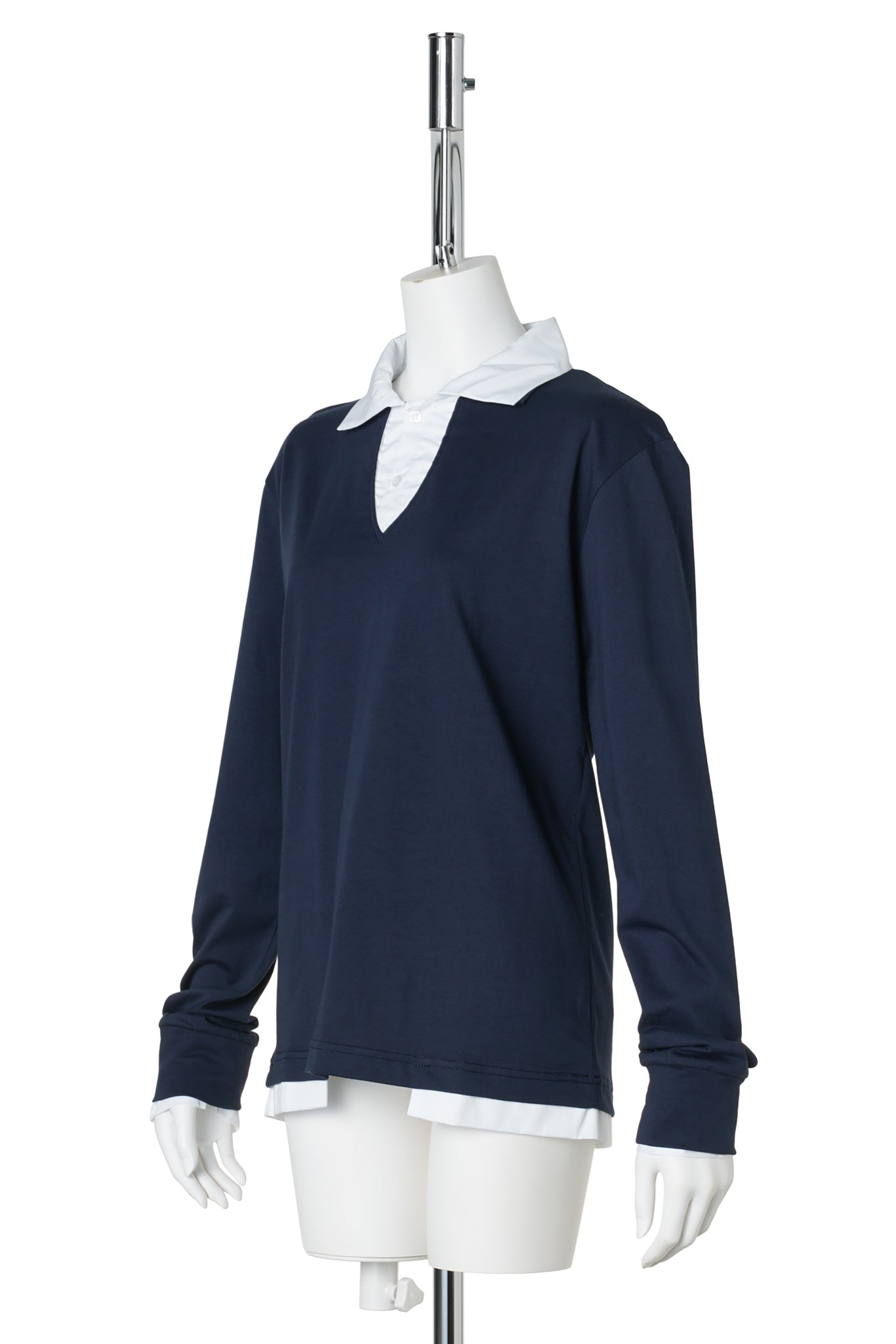 LUIS LS 2 LAYERS POLO / 63:NAVY-WHITE