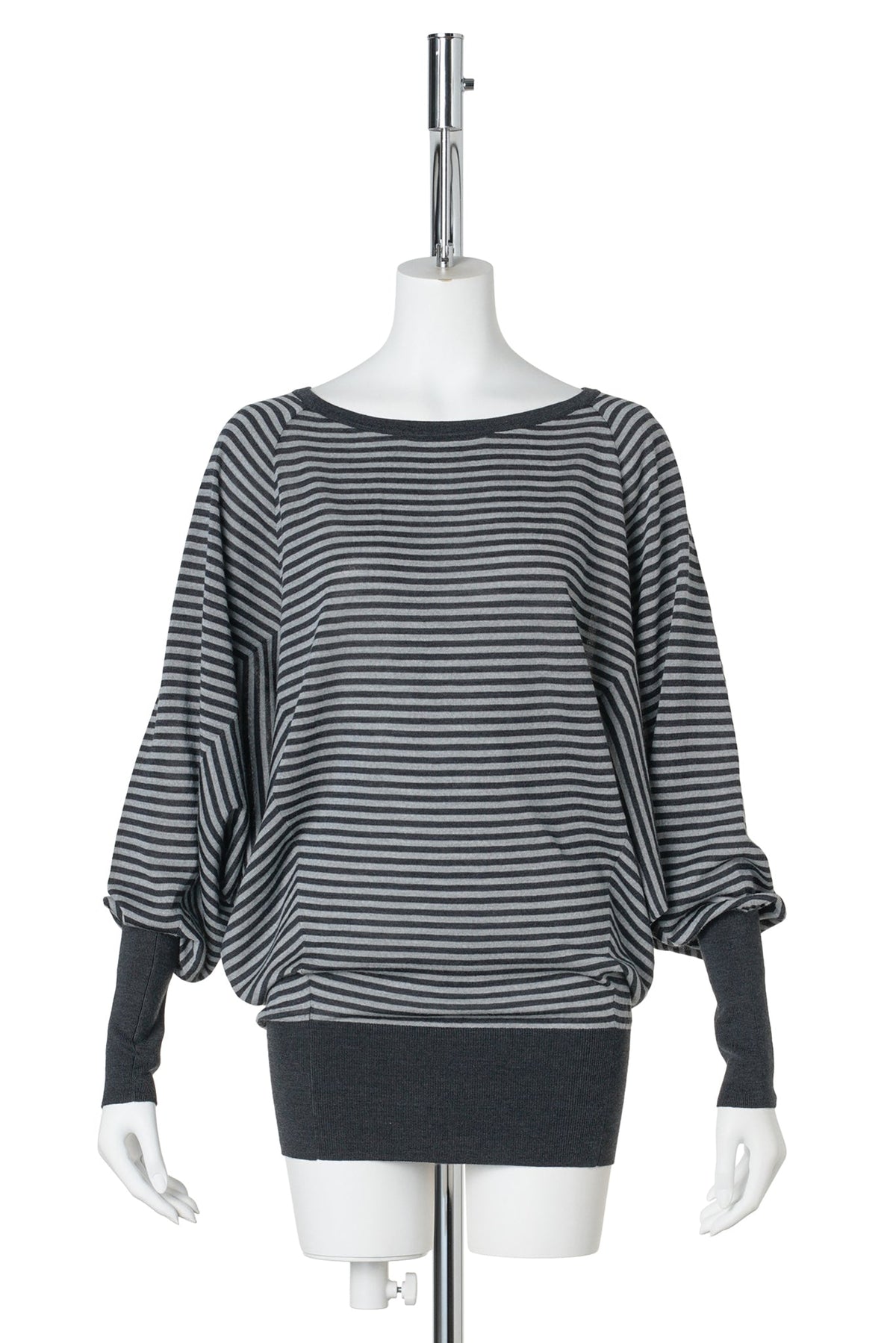 SAFFI JUMPER STRIPES / 49:GREY-BLACK