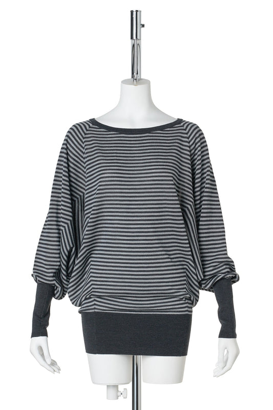 SAFFI JUMPER STRIPES / 49:GREY-BLACK