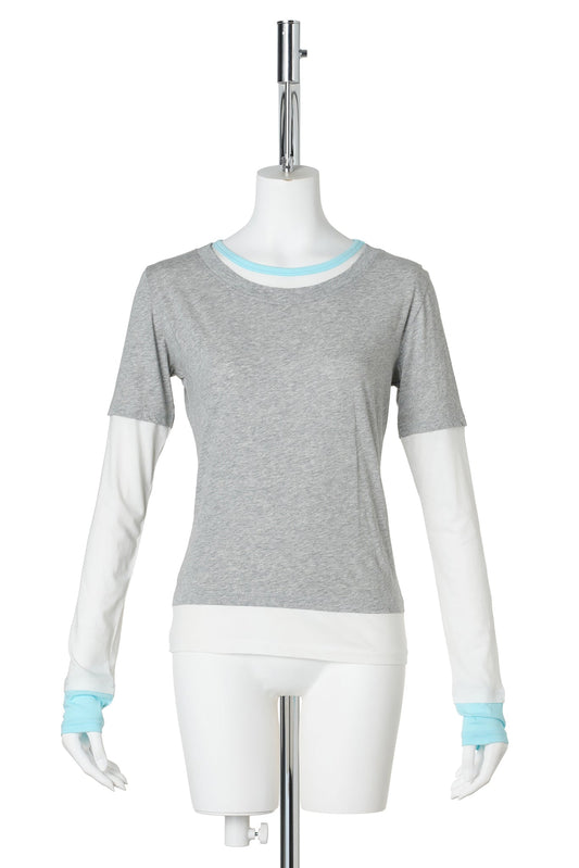 TRIPLE TEE / 52:GREY-WHITE