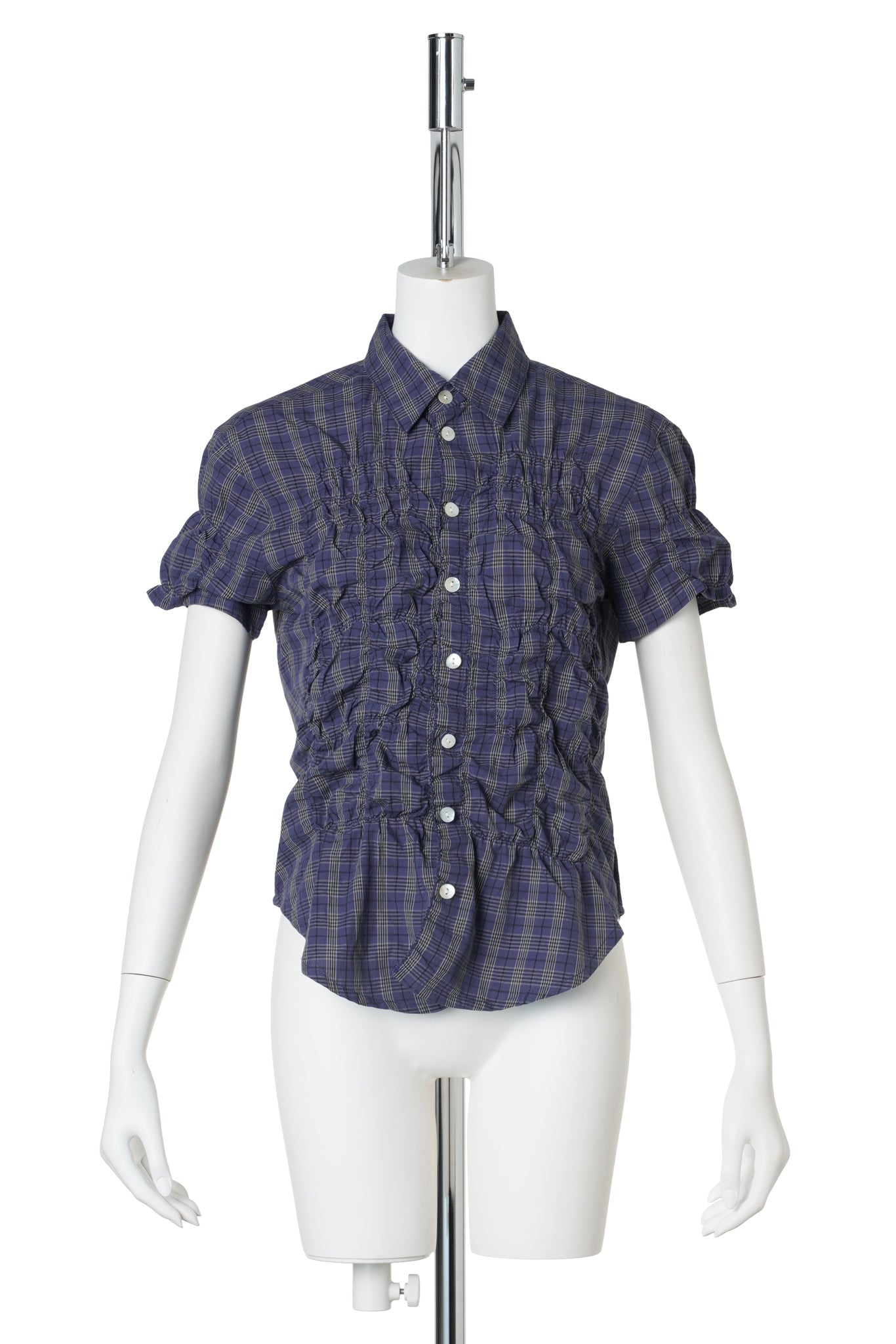 RON SHIRT / 11:DARK BLUE CHECKS