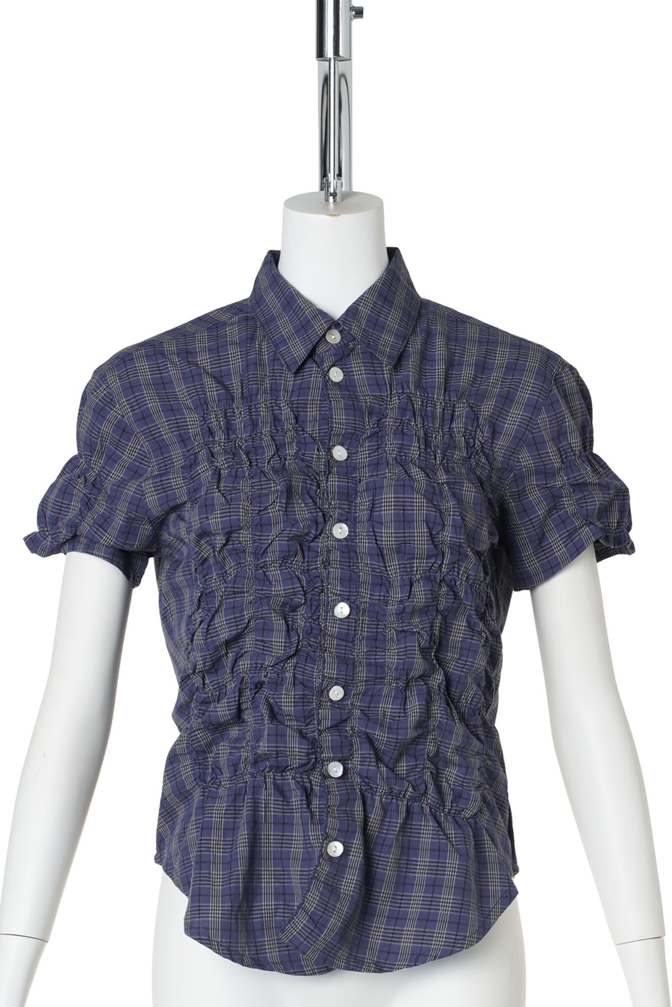 RON SHIRT / 11:DARK BLUE CHECKS