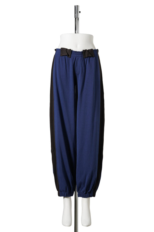 EMMANUELLE TROUSERS / 83:NAVY/BROWN