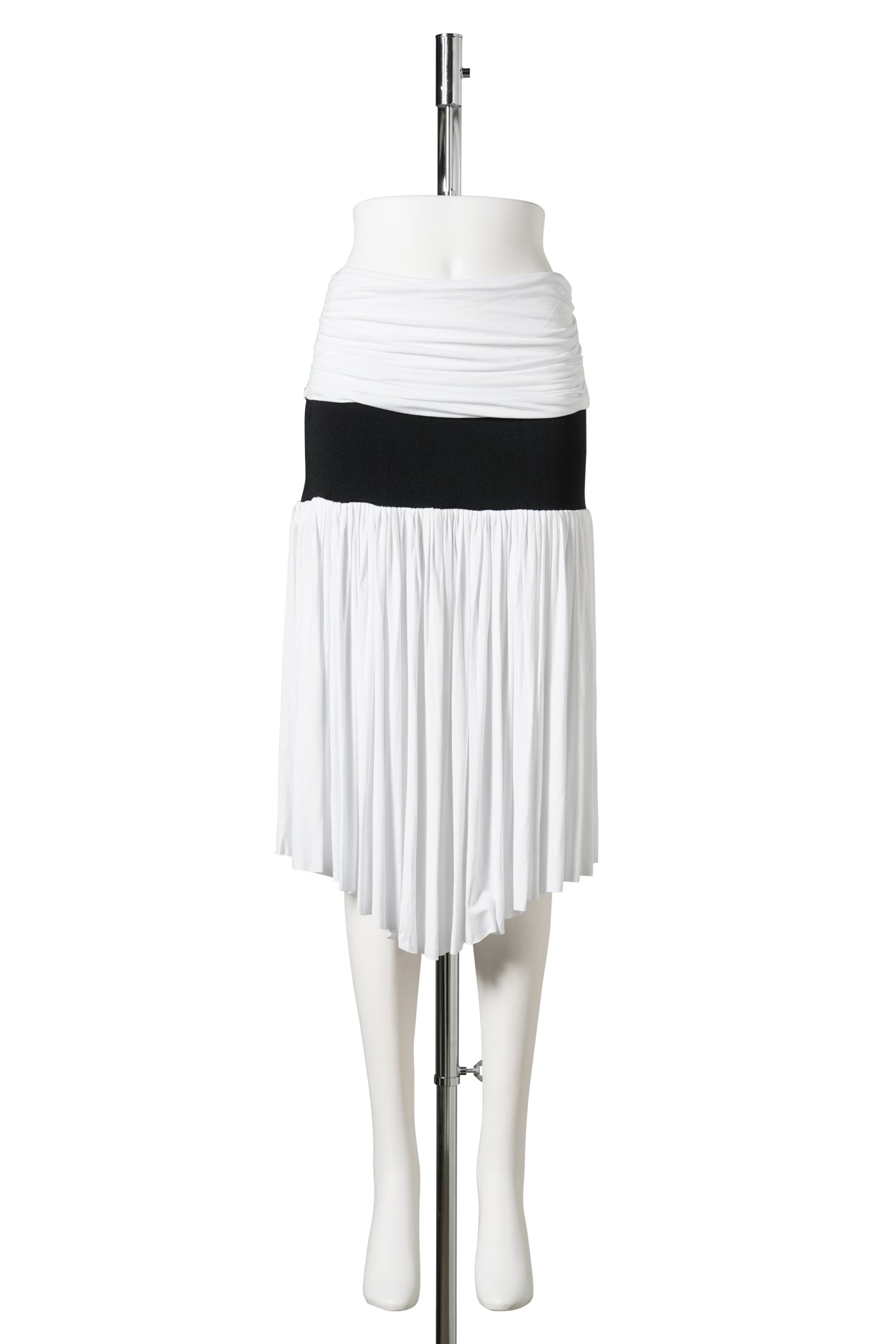 CARINE MIDI SKIRT / 91:WHITE/BLACK