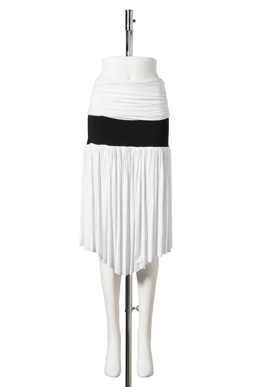 CARINE MIDI SKIRT / 91:WHITE/BLACK