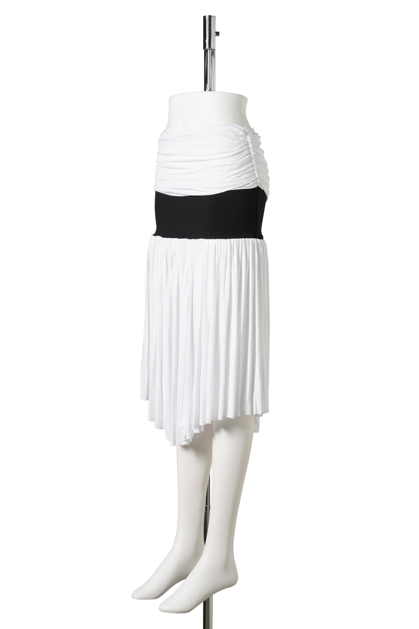 CARINE MIDI SKIRT / 91:WHITE/BLACK