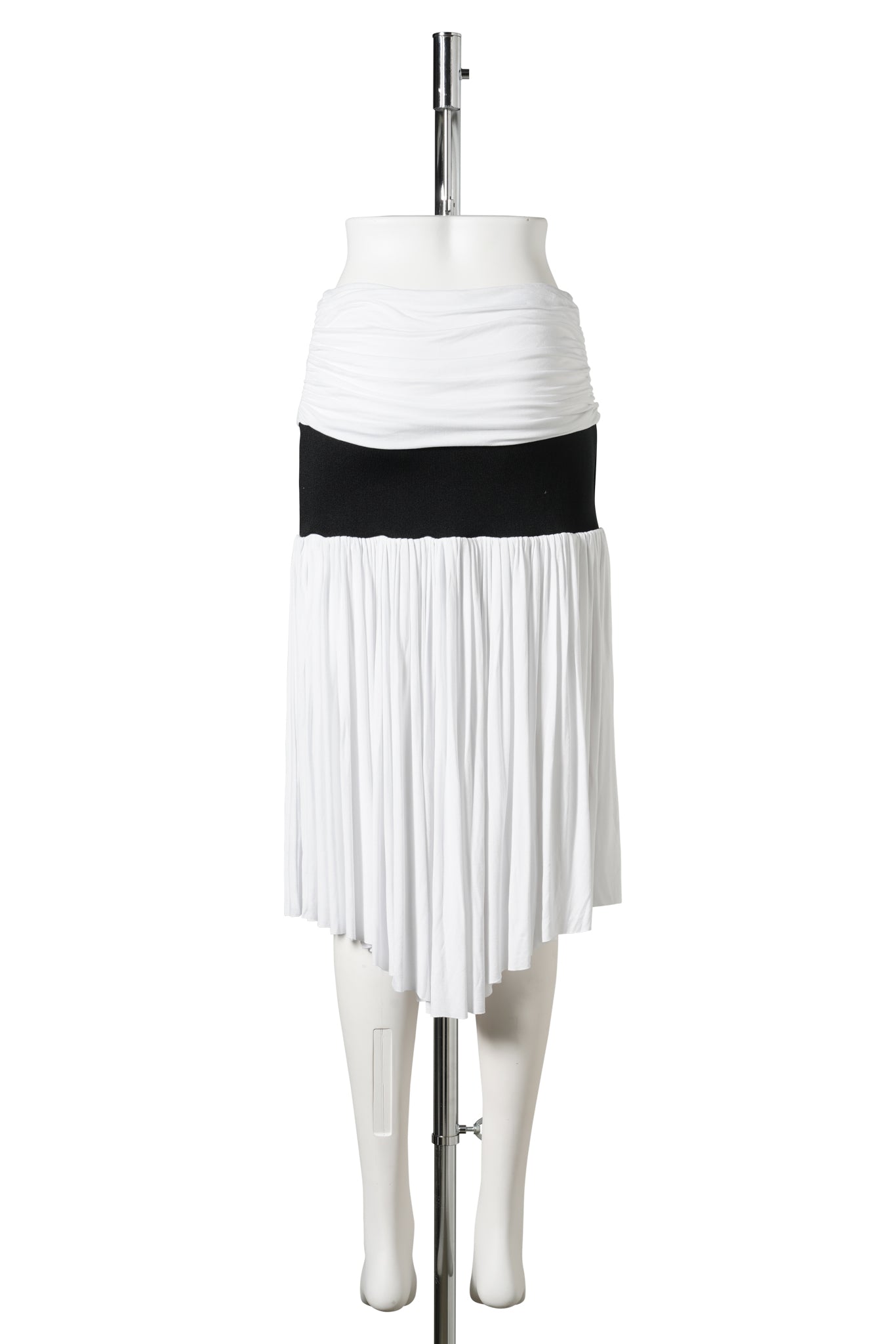 CARINE MIDI SKIRT / 91:WHITE/BLACK