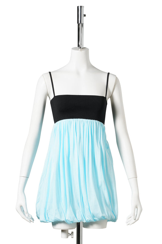 SELINA MINI DRESS / 60:BLACK/BLUE
