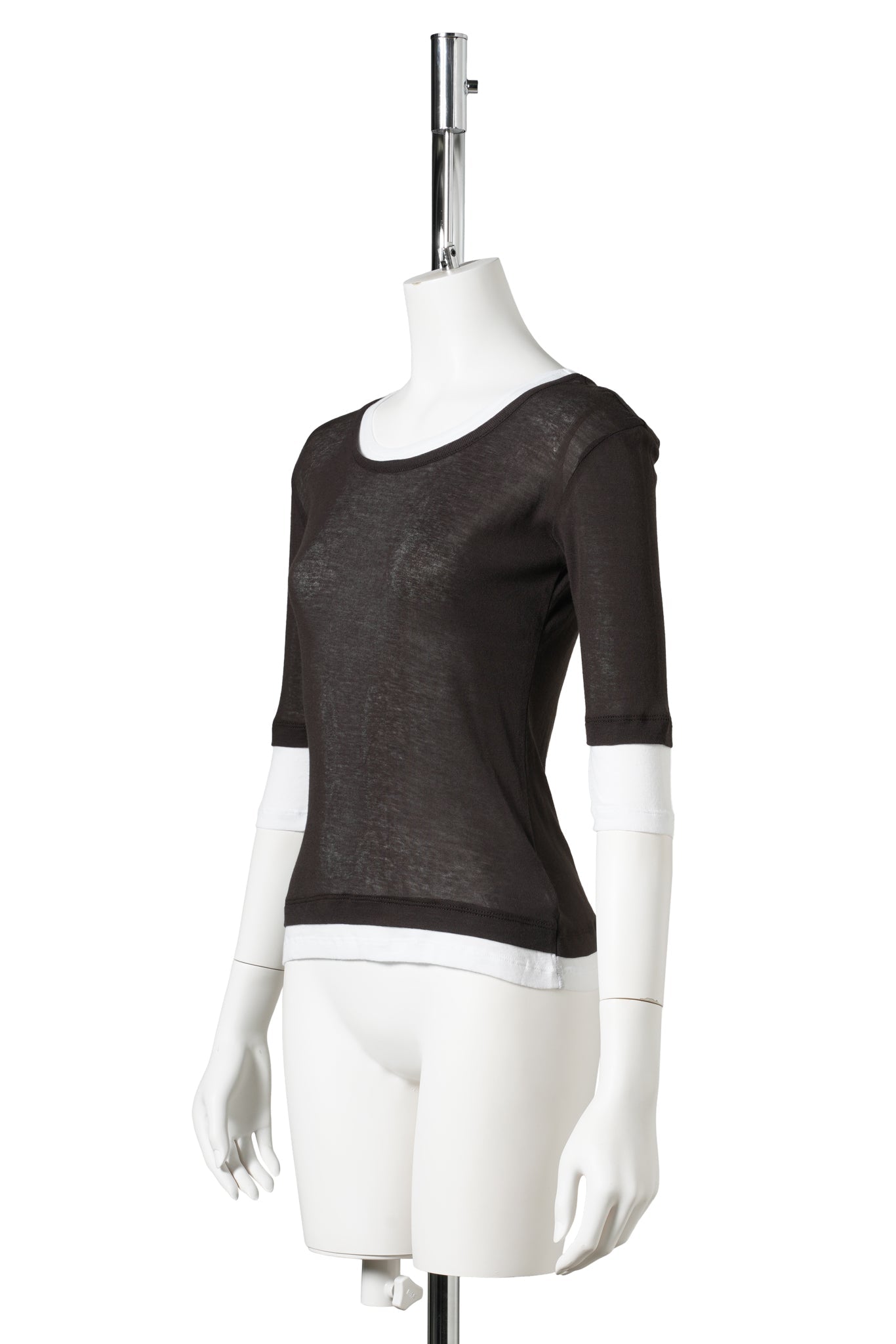 GEMMA TOP / 57:BROWN/WHITE