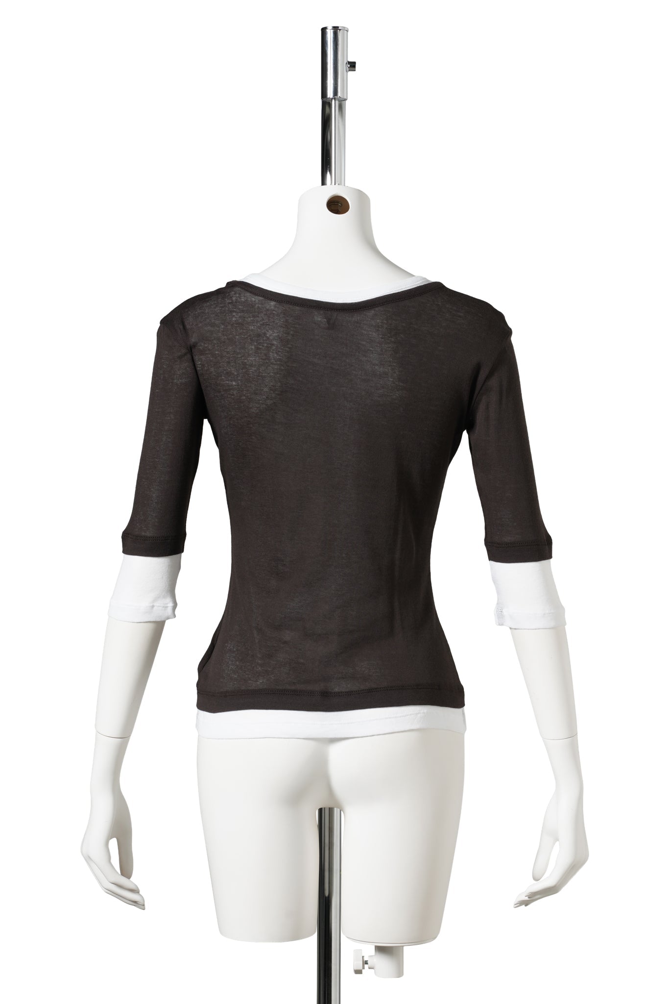 GEMMA TOP / 57:BROWN/WHITE