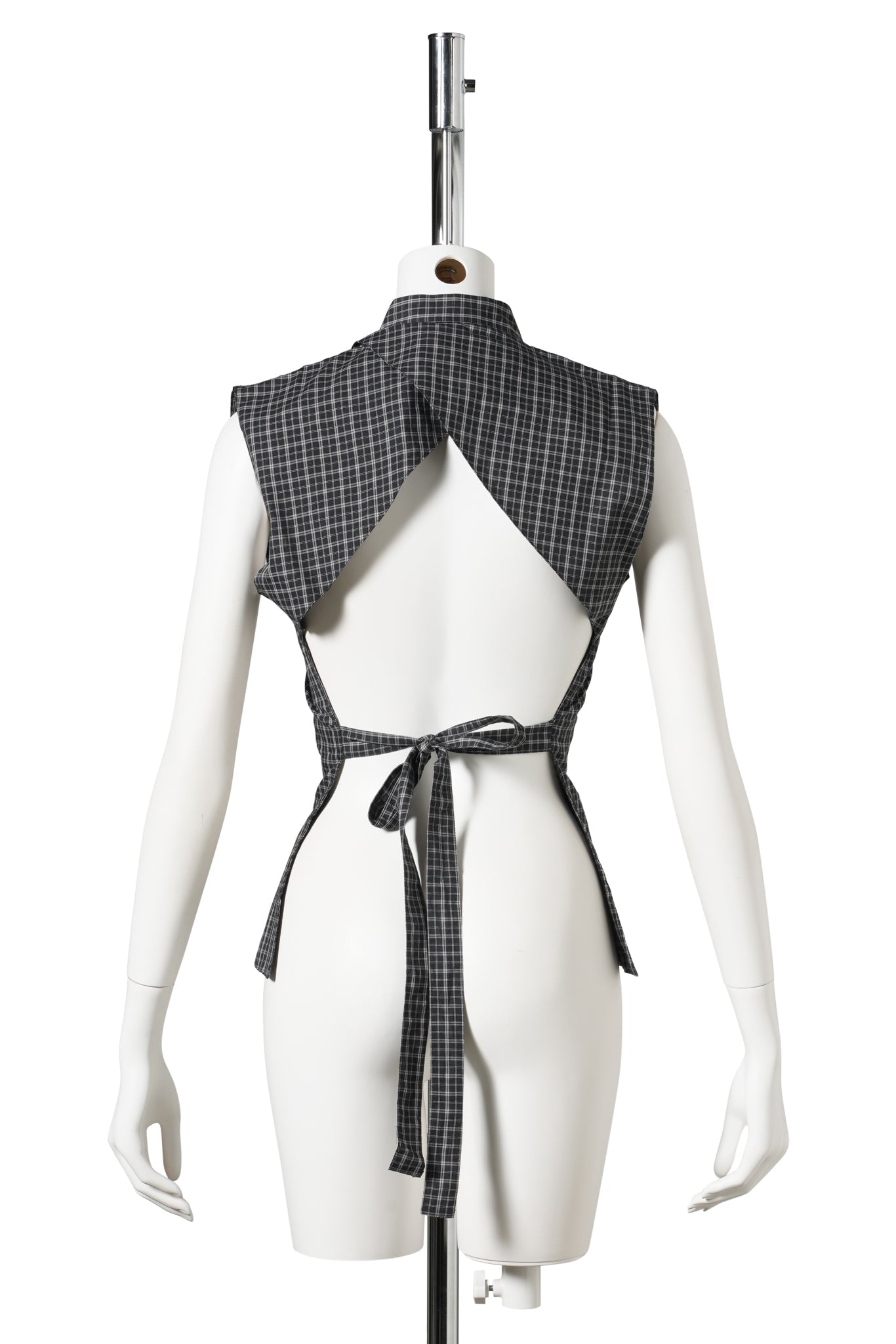 COCO TOP CHECKS / 01:BLACK