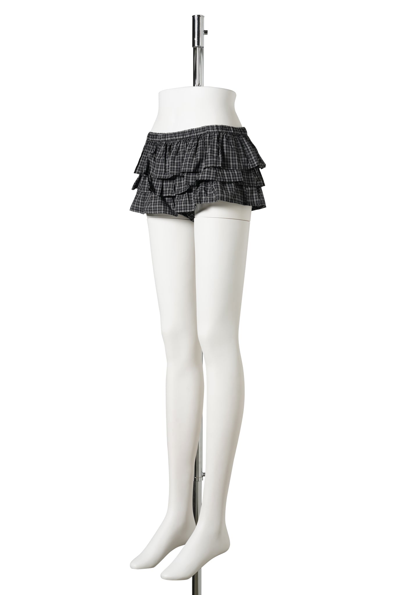 JARDIN SHORTS CHECKS / 01:BLACK
