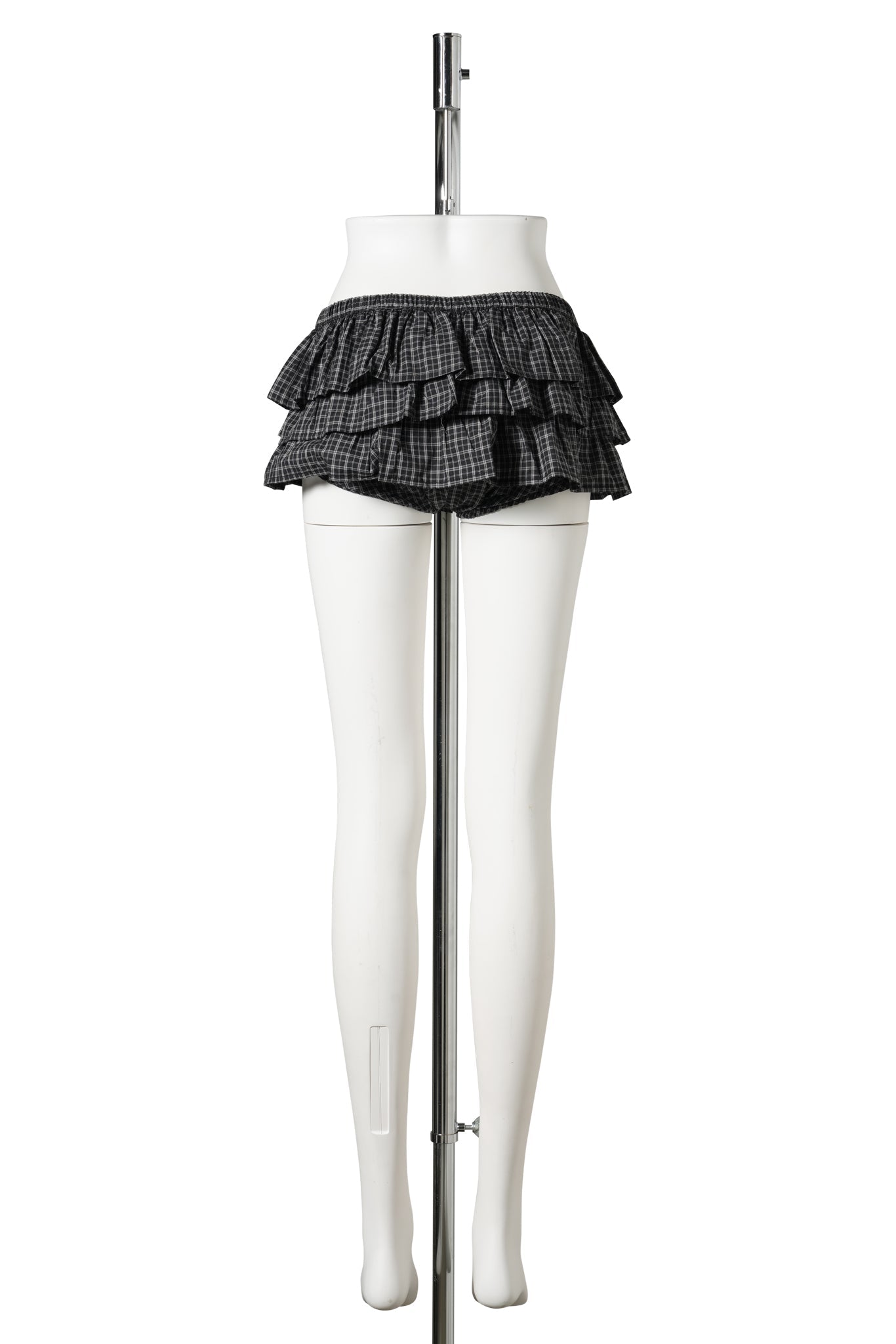 JARDIN SHORTS CHECKS / 01:BLACK