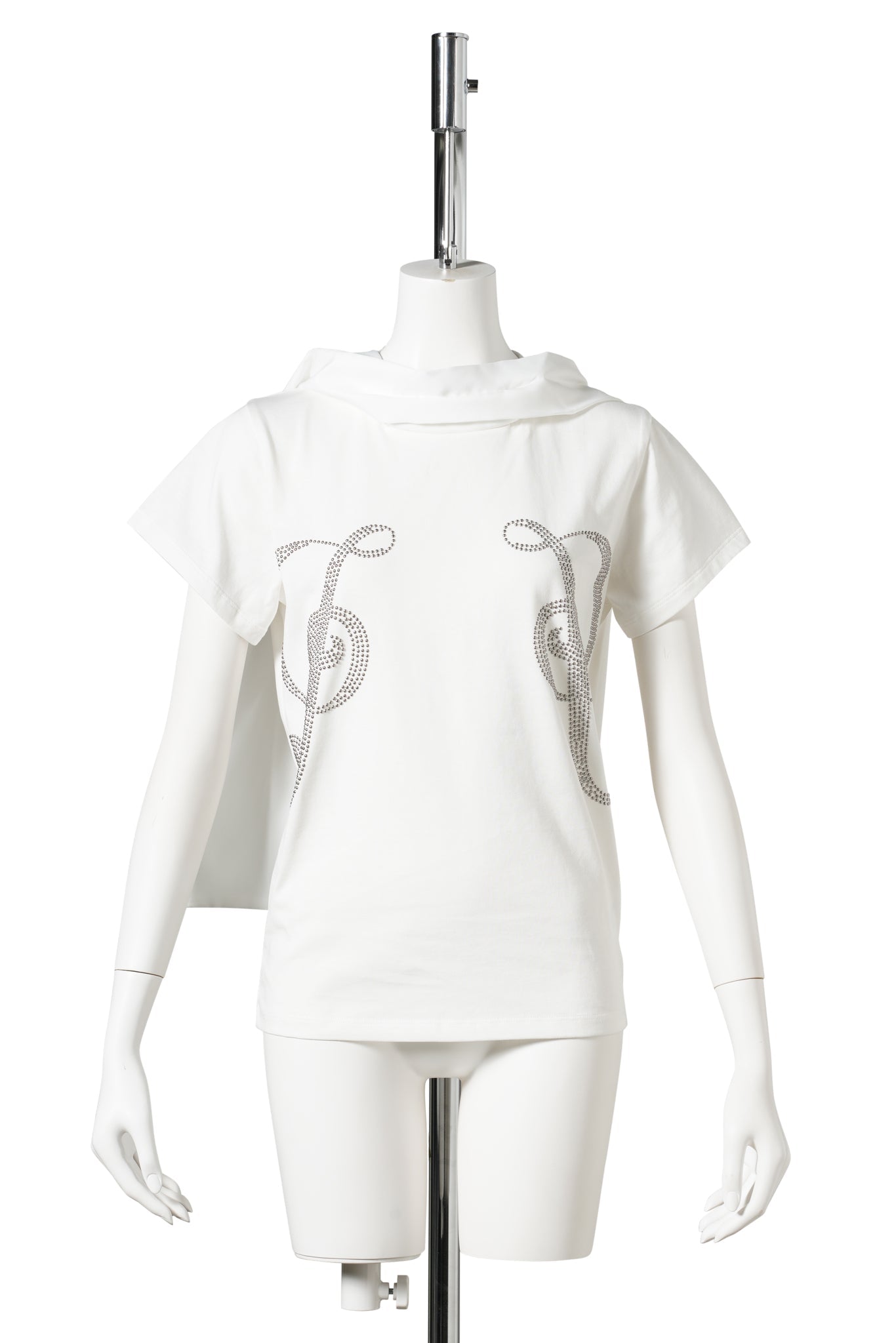 PHOEBE STUDS T-SHIRT / 02:WHITE
