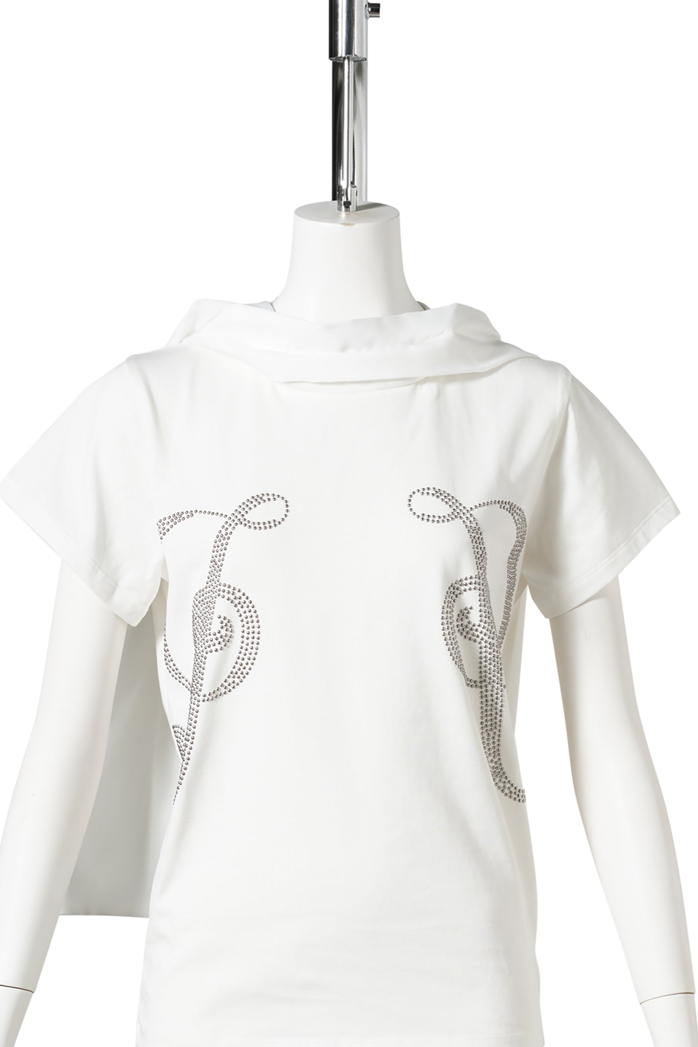 PHOEBE STUDS T-SHIRT / 02:WHITE