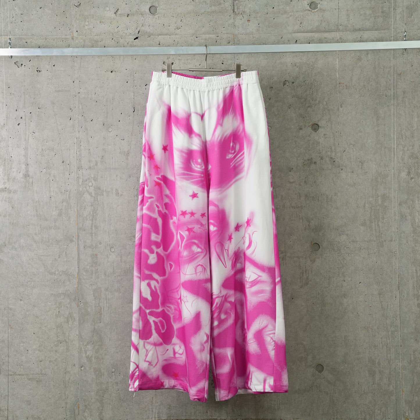 TRACKSUIT PANT / WHITE/PINK