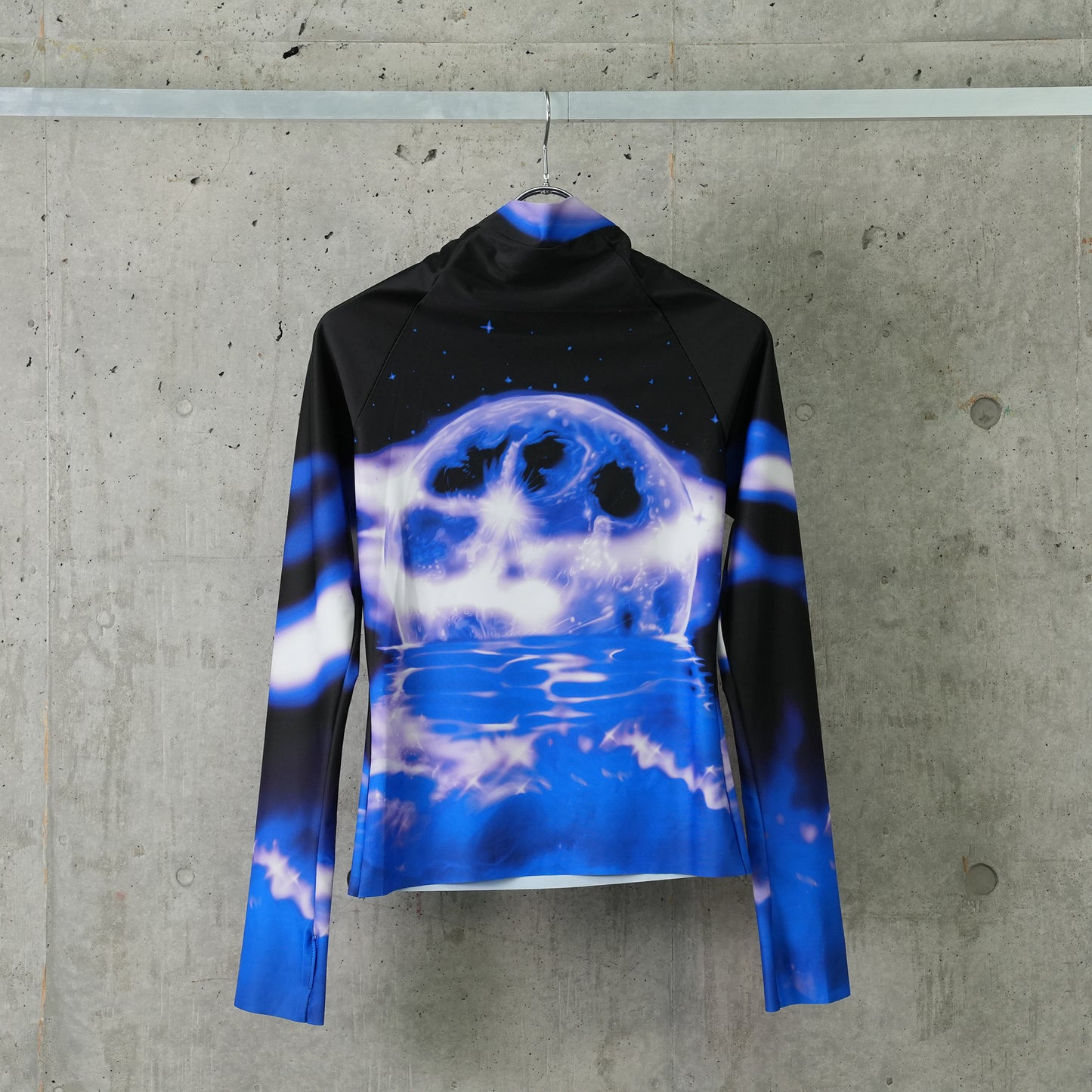 ZIP-UP LYCRA / BLACK/BLUE