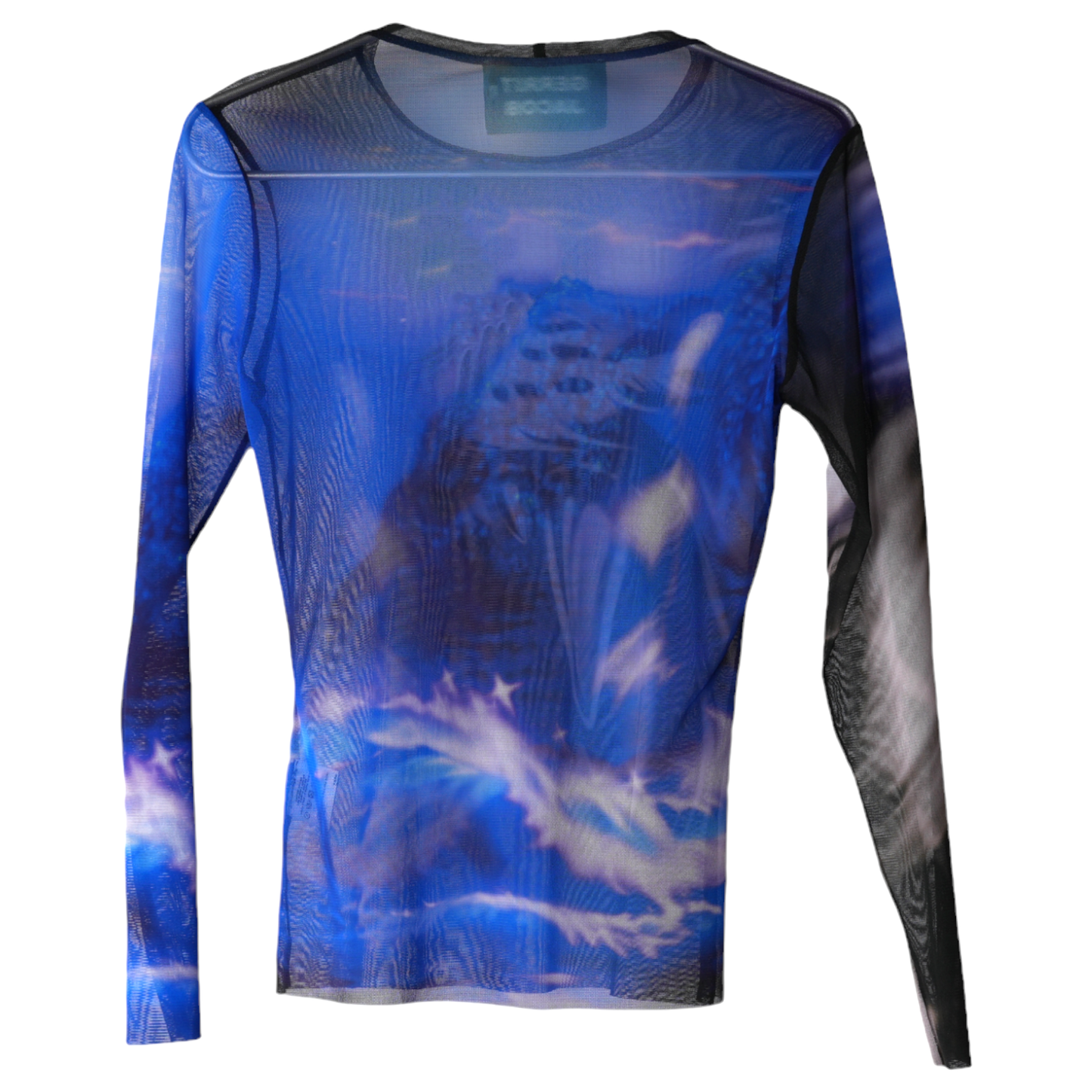 LONG SLEEVE T-SHIRT / BLUE/BLACK