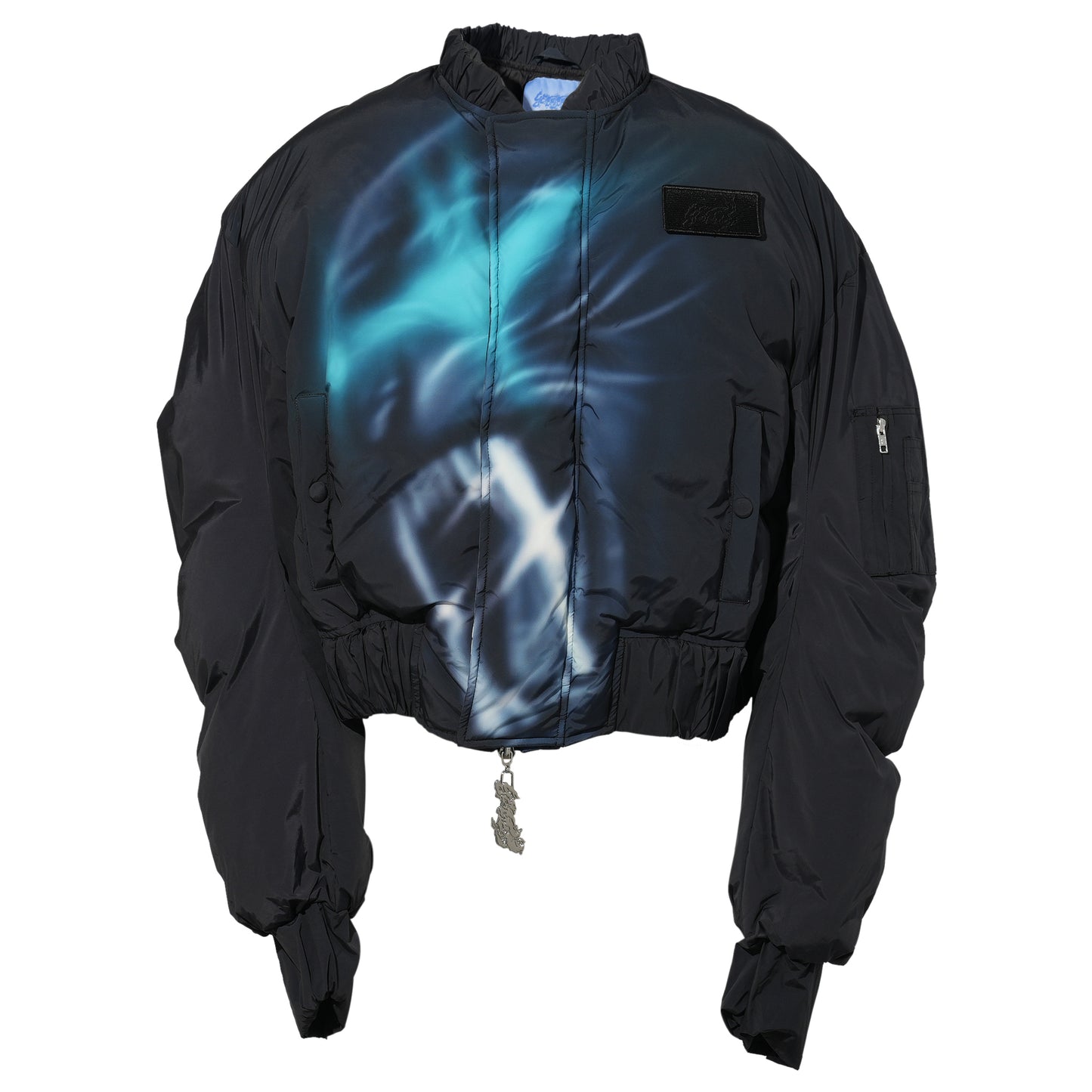 PADDED JACKET / BLUE/GREEN