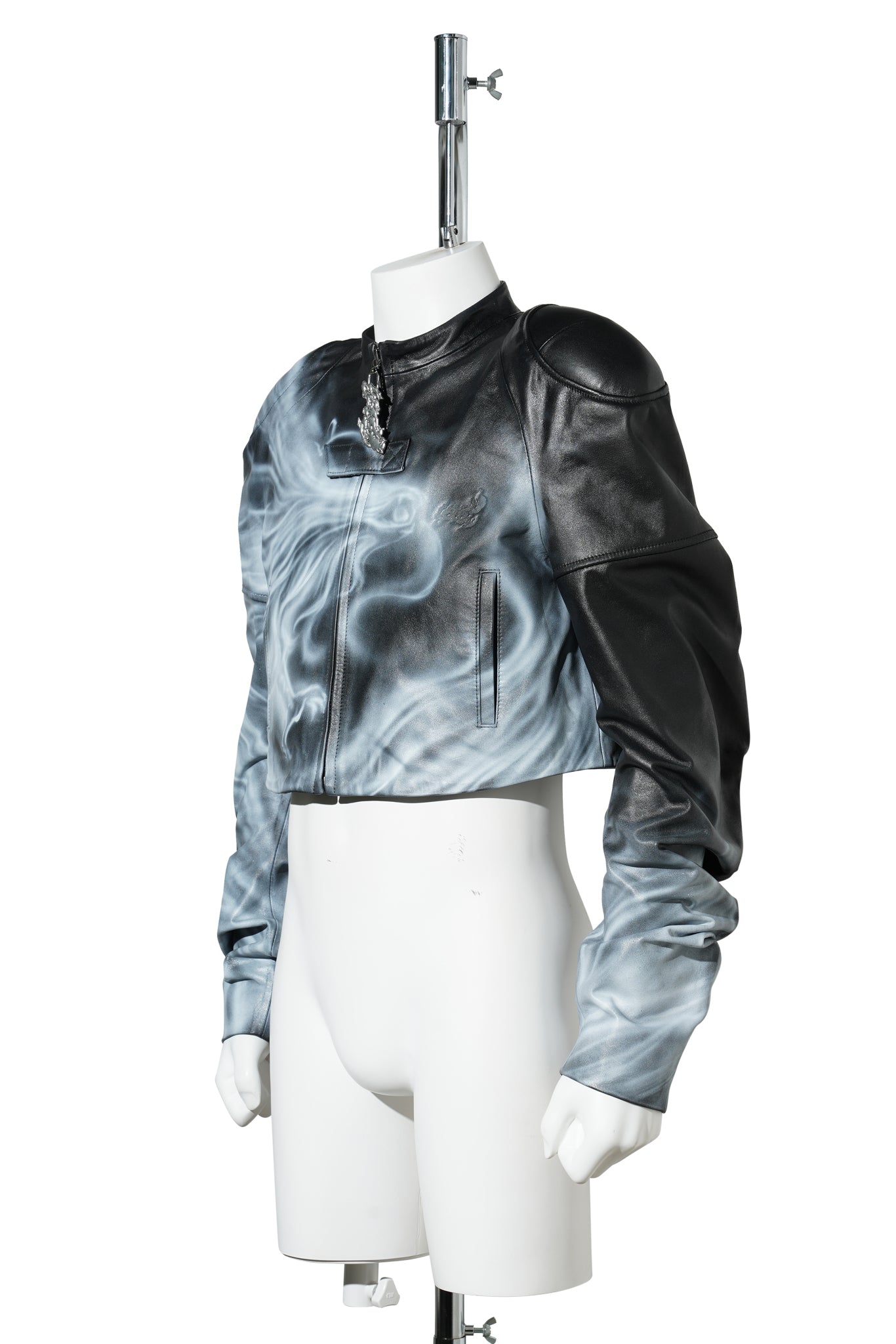 AIRBRUSHED LEATHER JACKET