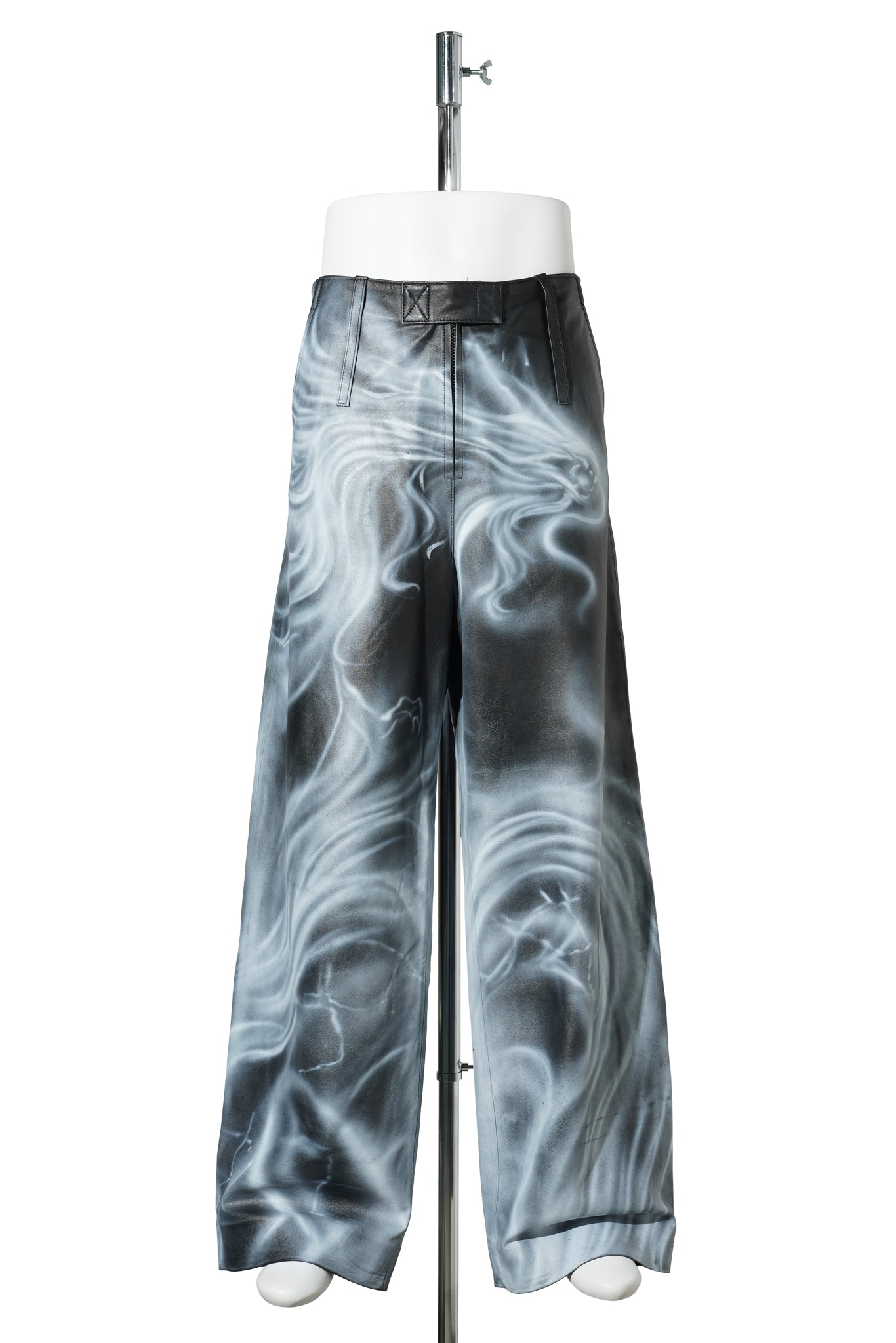 AIRBRUSHED LEATHER PANTS