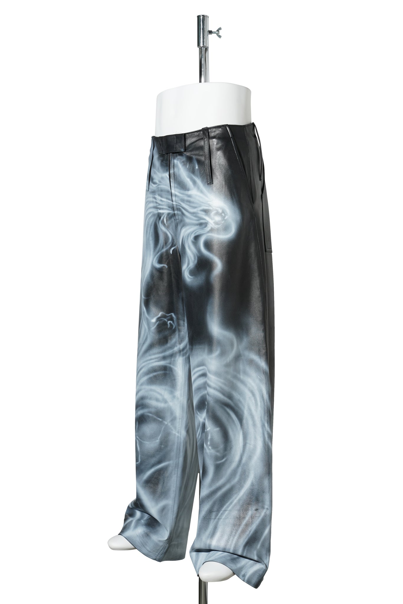 AIRBRUSHED LEATHER PANTS