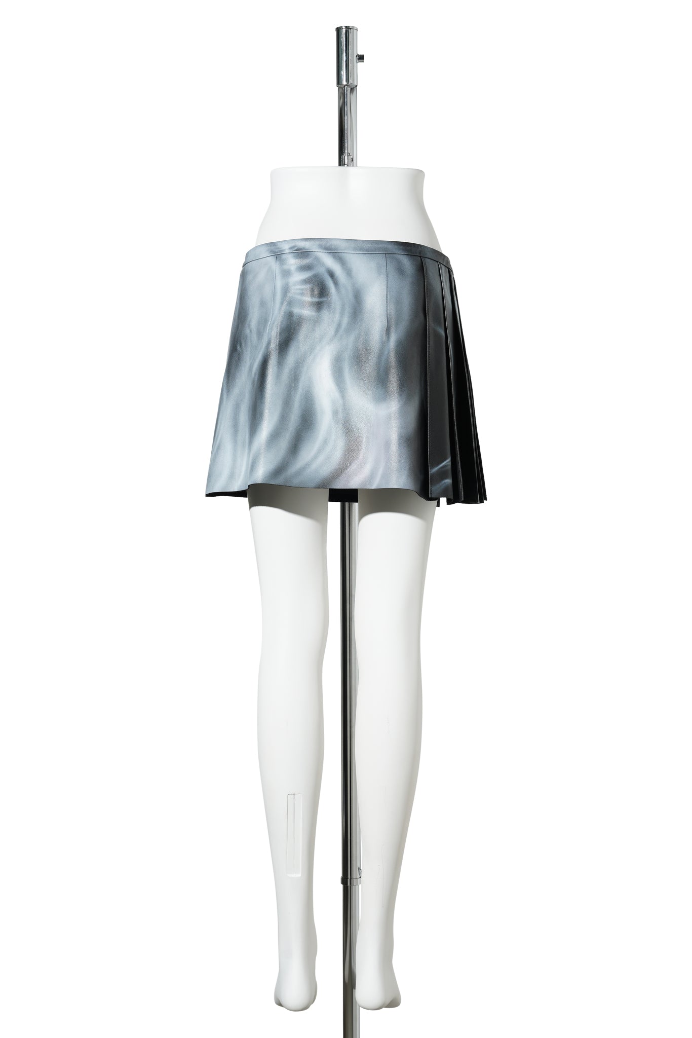 AIRBRUSHED LEATHER SKIRT