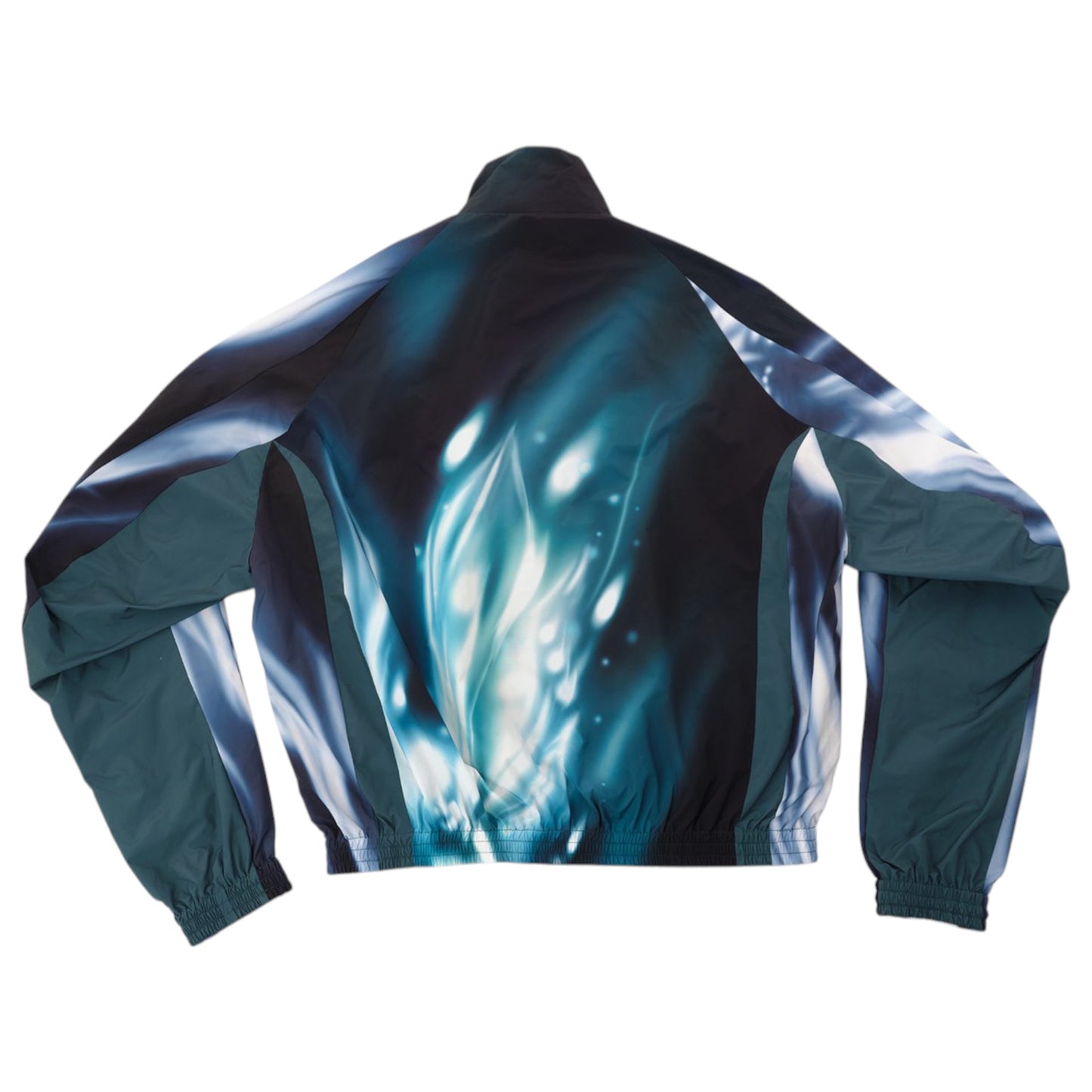 NYLON TRACKSUIT JKT / BLACK/TEAL