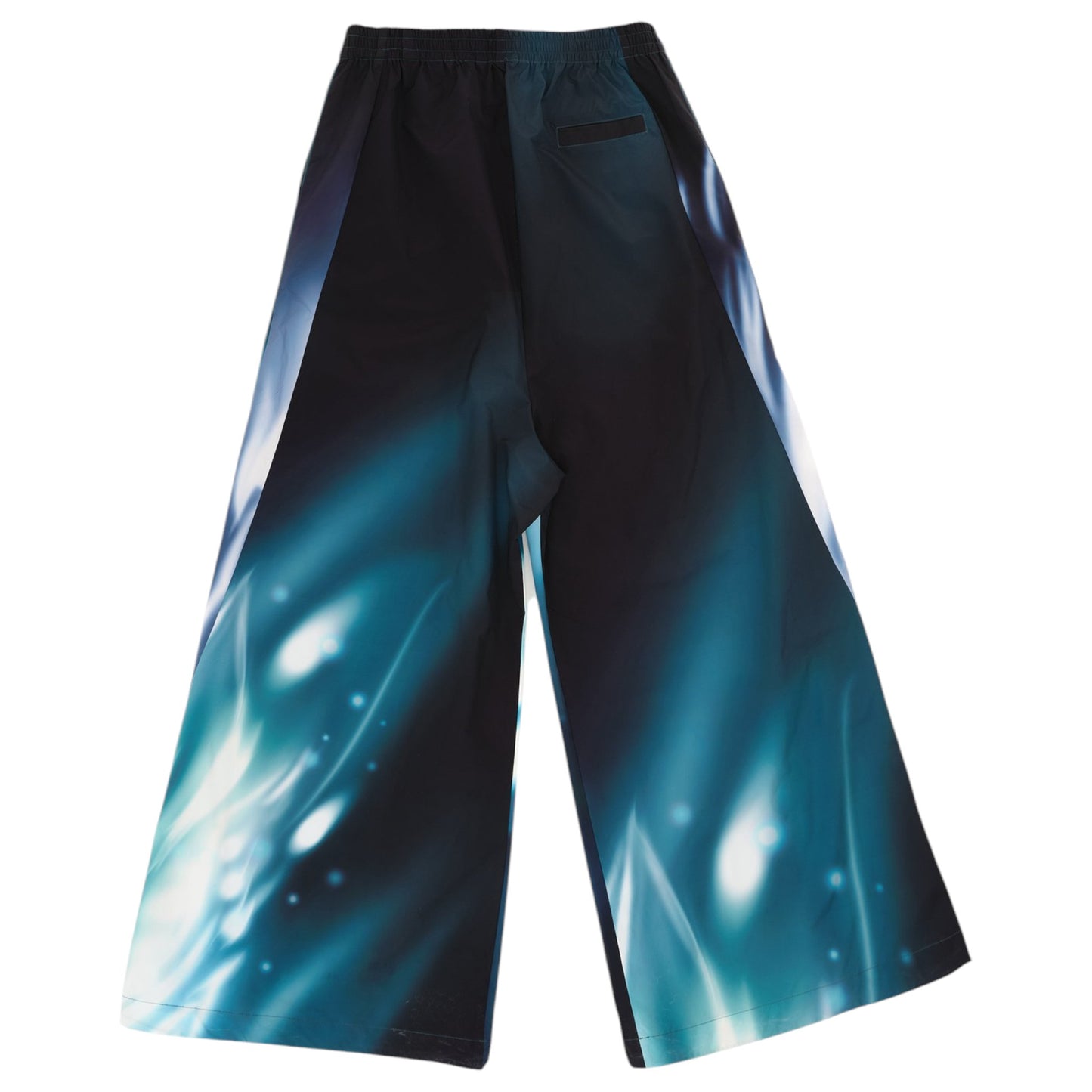 NYLON TRACKSUIT PANT / BLACK/TEAL