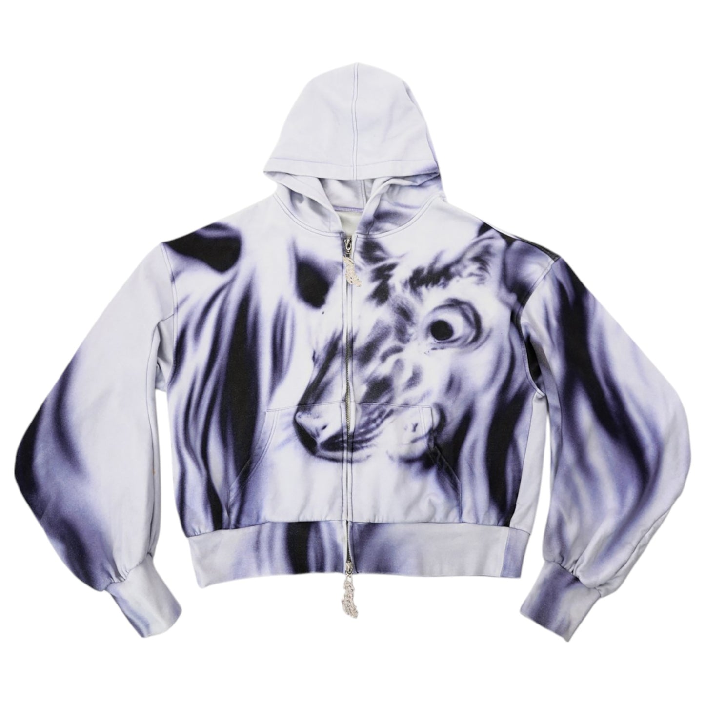 OVERSIZED HOODIE / WHITE/BLACK/PURPLE