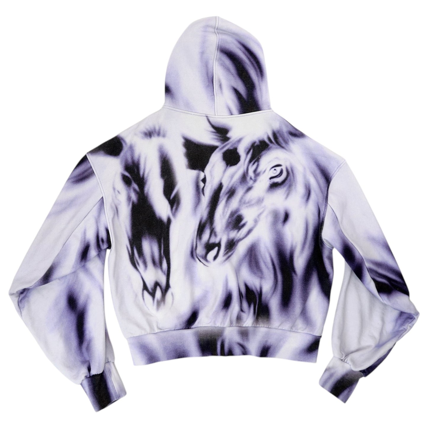 OVERSIZED HOODIE / WHITE/BLACK/PURPLE