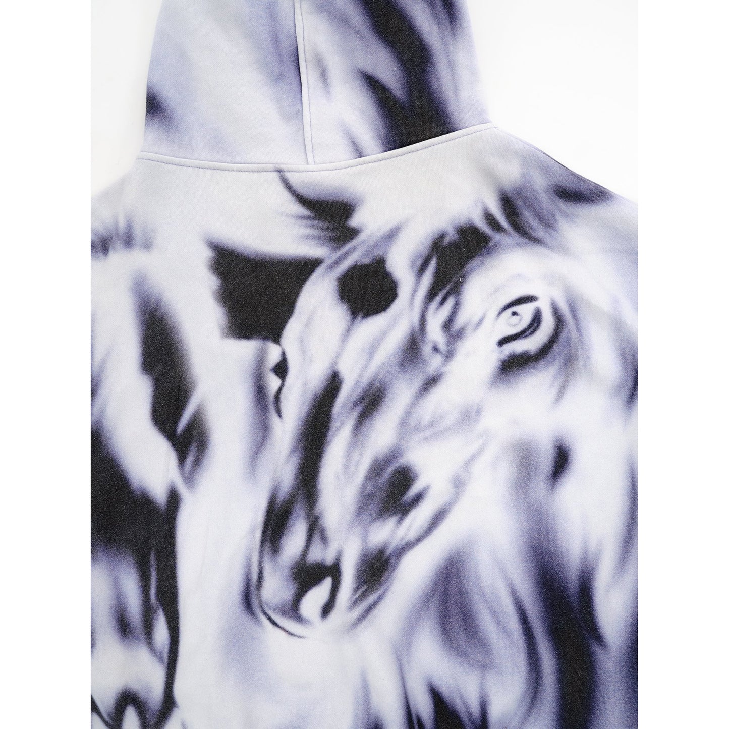 OVERSIZED HOODIE / WHITE/BLACK/PURPLE