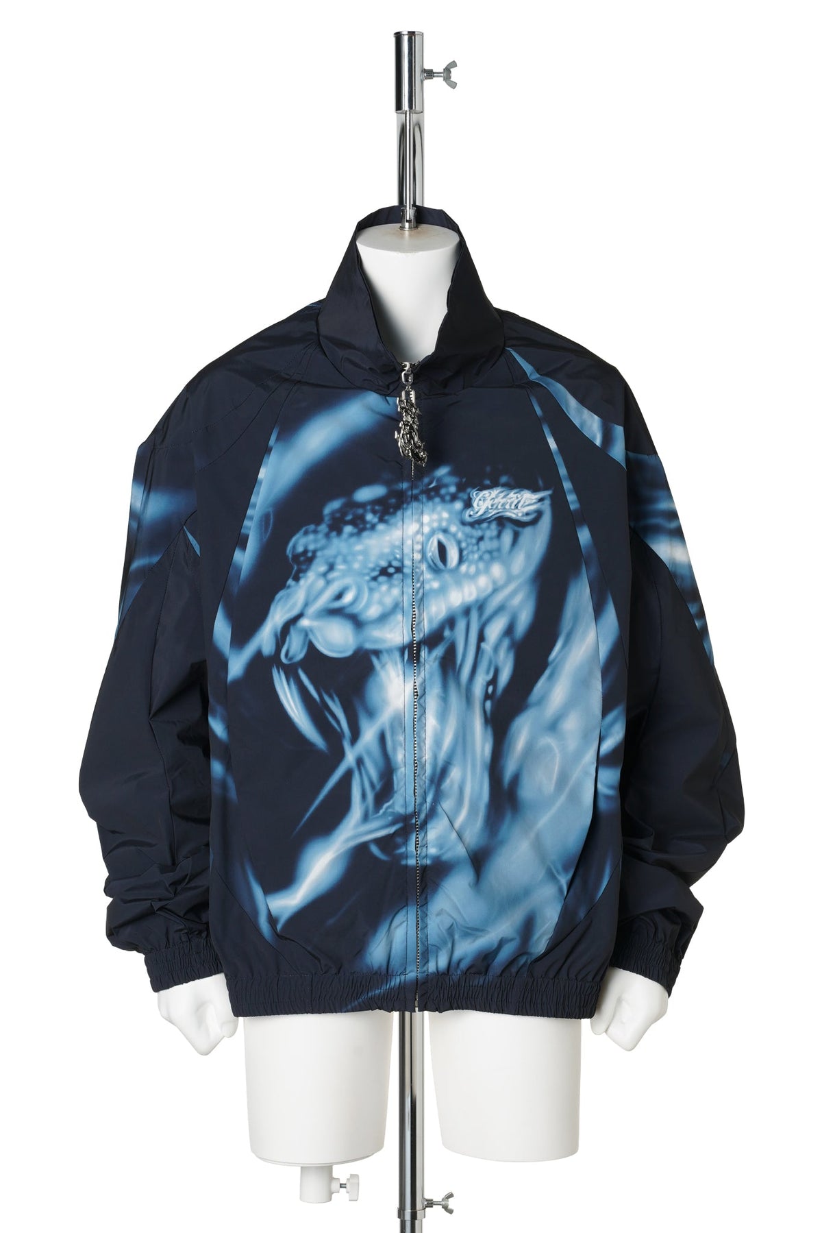 TRACKSUIT JACKET / BLACK/SAGE