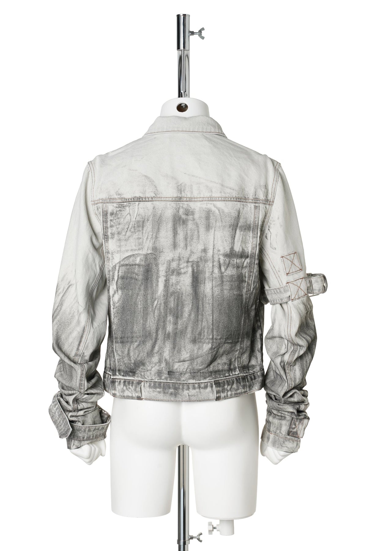 DENIM JACKET- MENS / OFF-WHITE/GREY