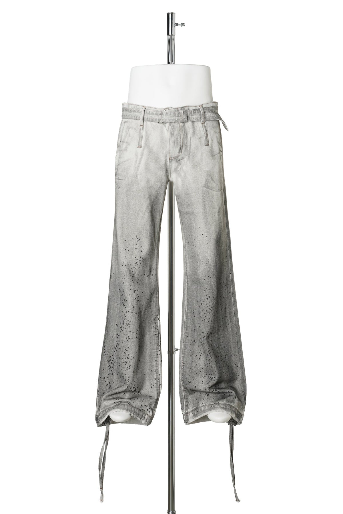 BOOTCUT JEANS / OFF-WHITE/GREY