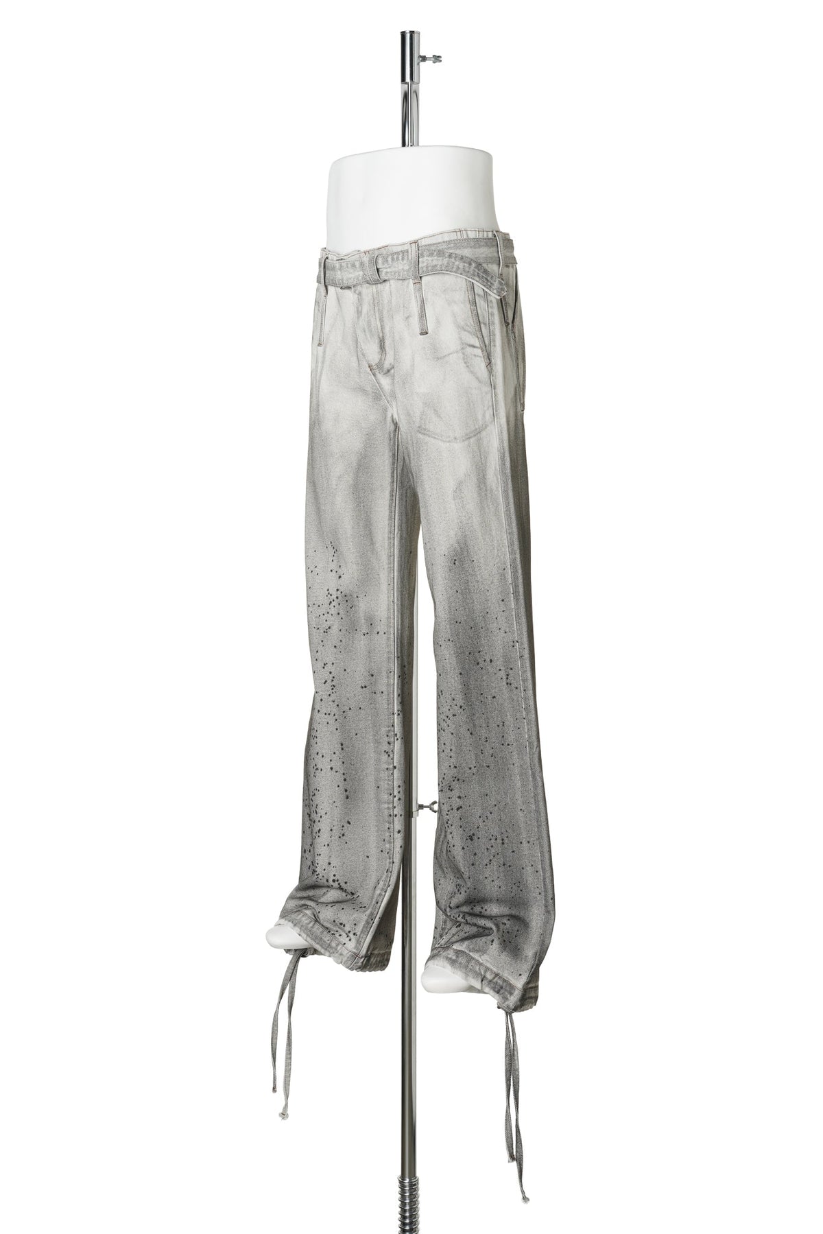 BOOTCUT JEANS / OFF-WHITE/GREY