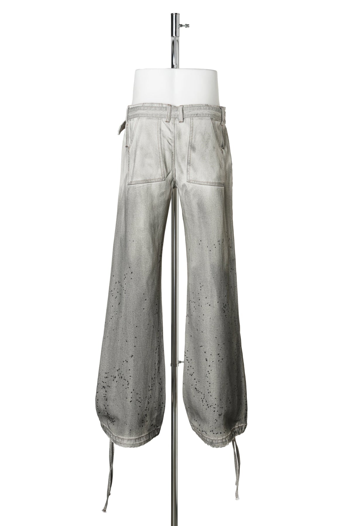 BOOTCUT JEANS / OFF-WHITE/GREY