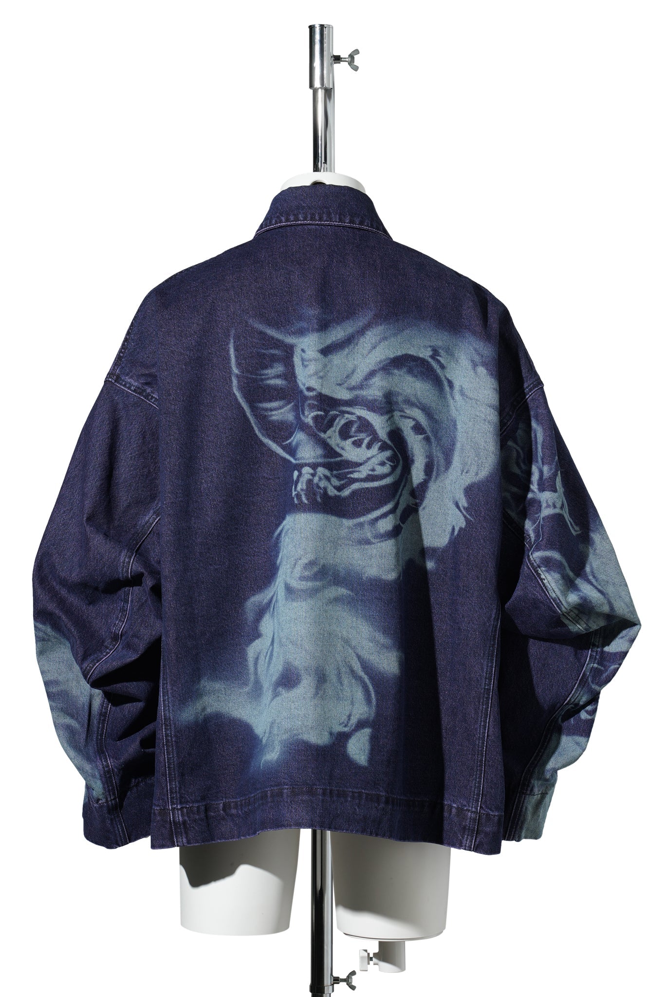 PRINTED DENIM JACKET / BLUE