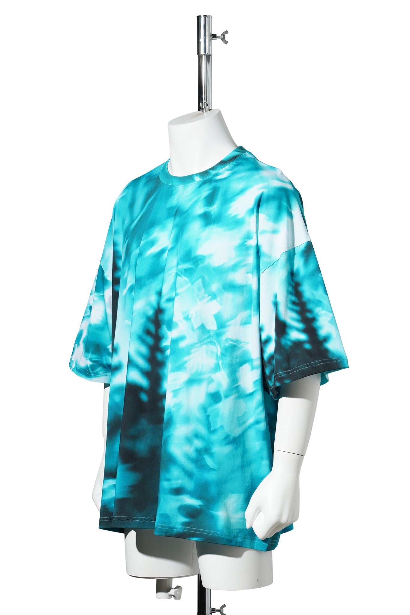 PRINTED T-SHIRT / ICE BLUE/NAVY