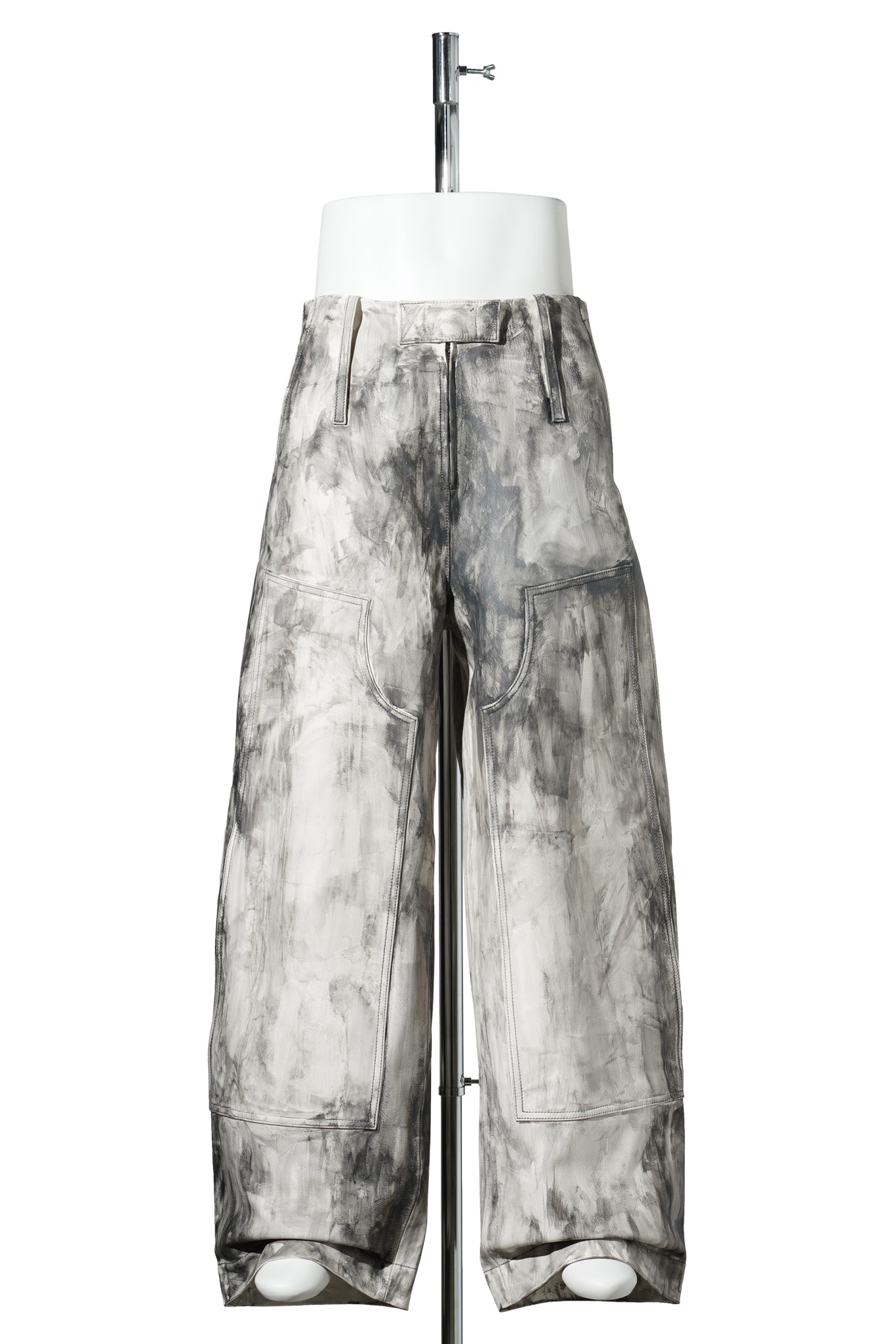 LEATHER TROUSER / OFF WHITE