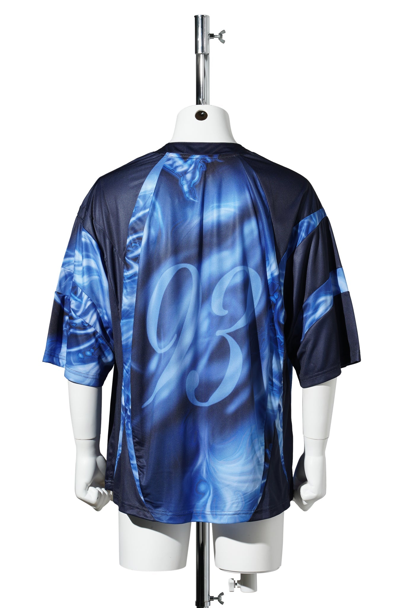 PRINTED T-SHIRT / BLACK/BLUE